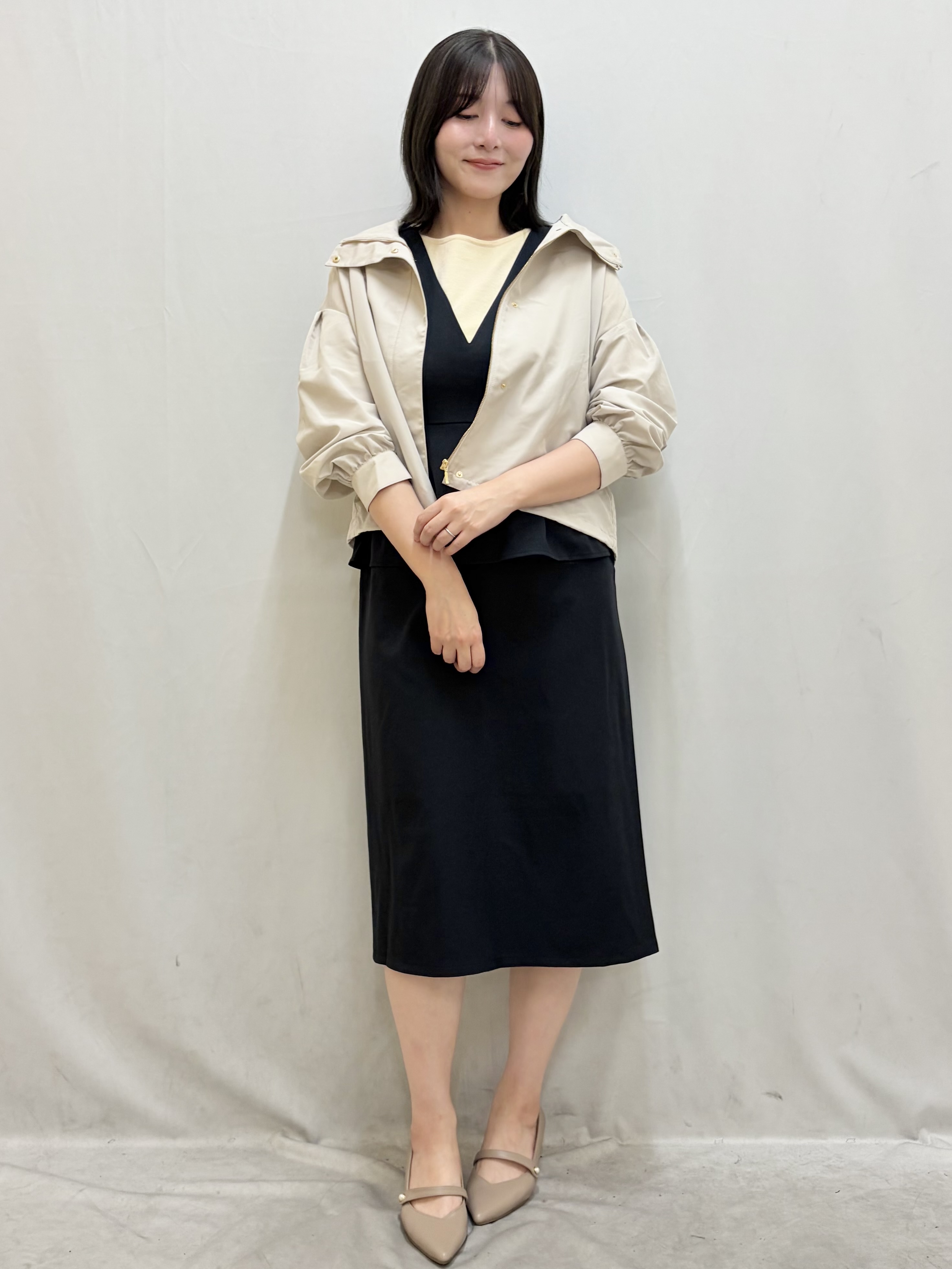 kasumiさんの「index｜【防シワ】スタンドパフブルゾン《洗濯機OK》」を使ったコーディネート