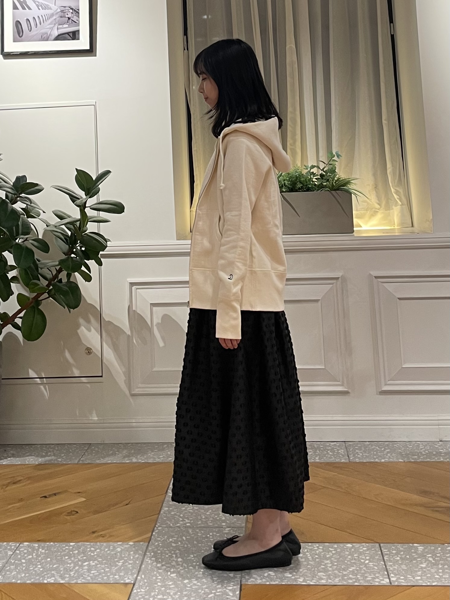 Lilyさんの「DRESSTERIOR｜デキシー吊裏毛ジップアップパーカ」を使ったコーディネート