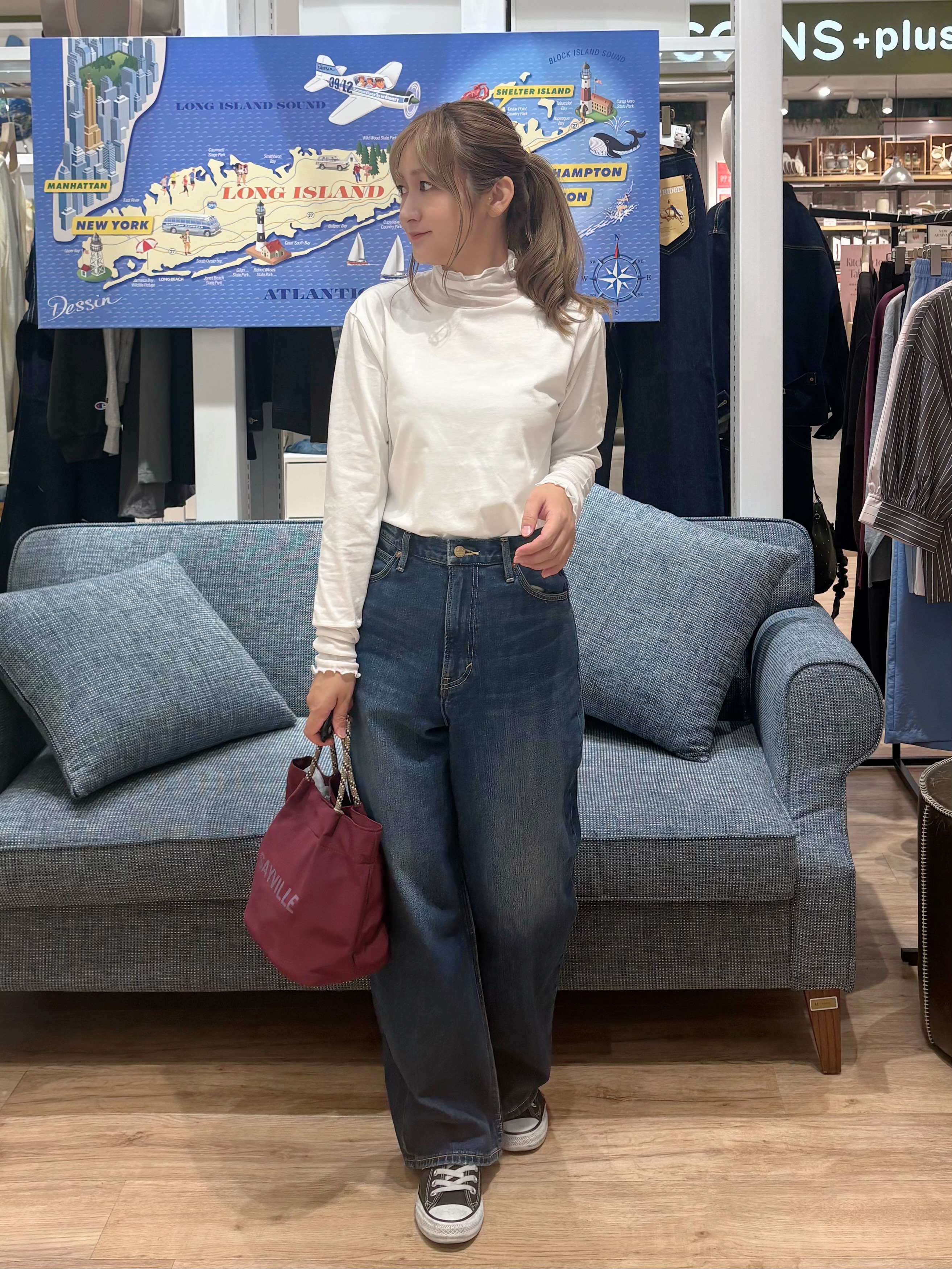 yuinaさんの「Dessin｜フェイクファージレ」を使ったコーディネート