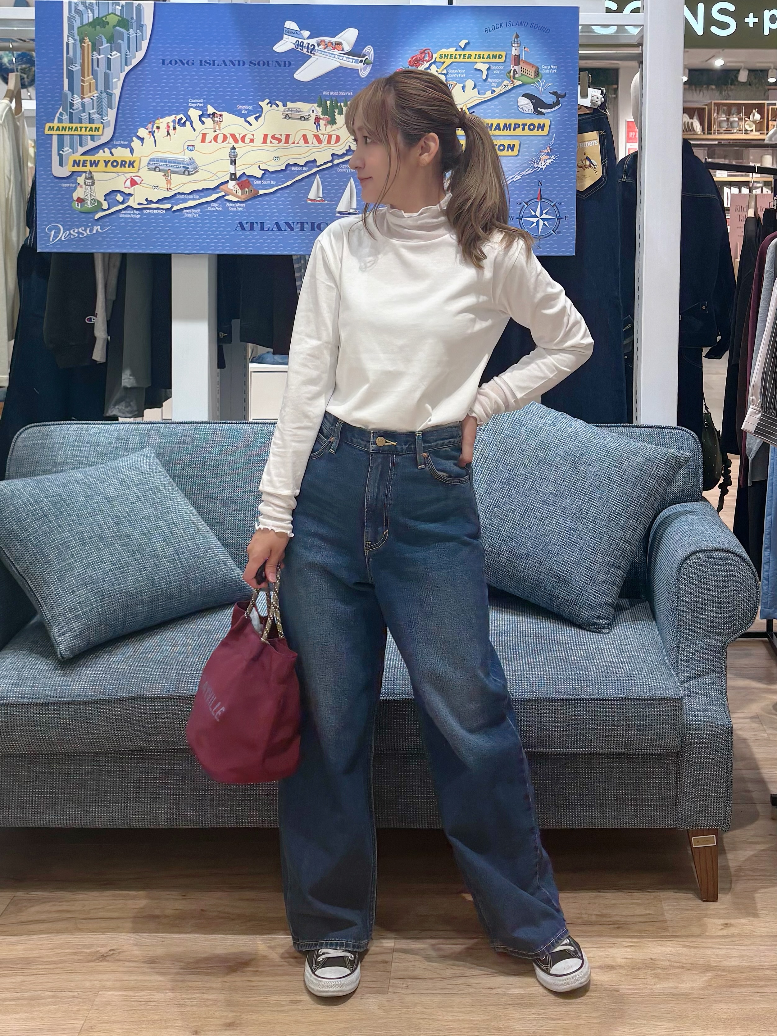 yuinaさんの「Dessin｜フェイクファージレ」を使ったコーディネート