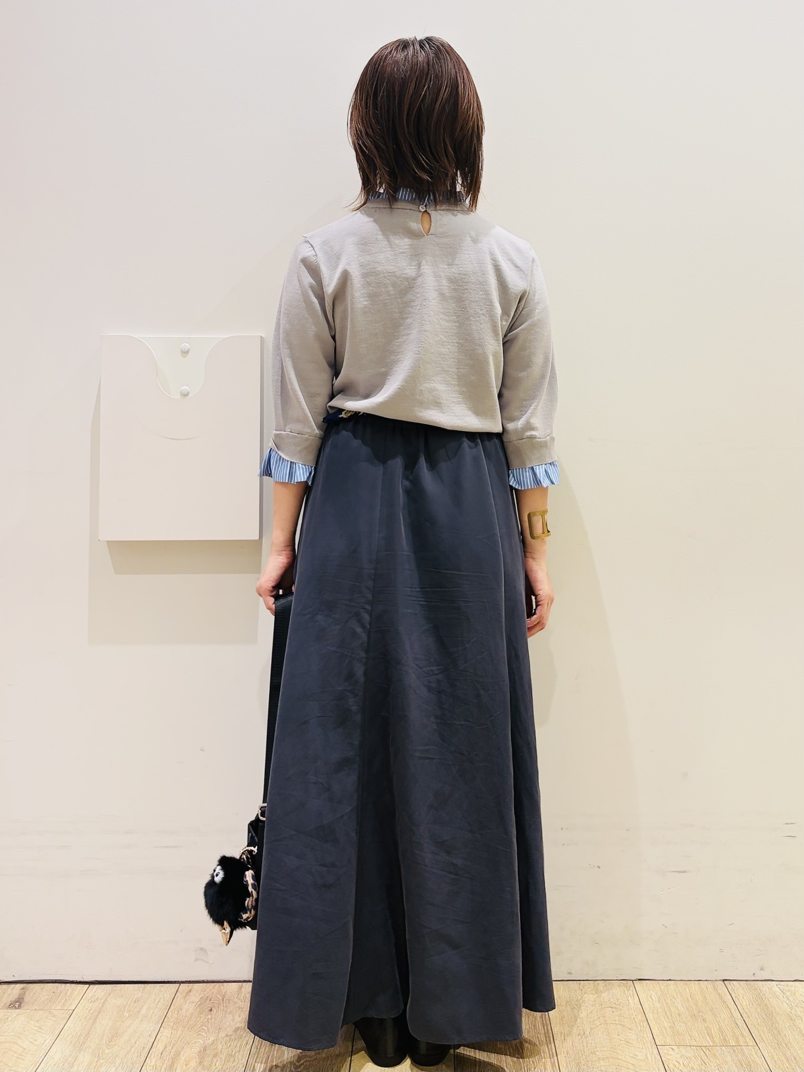 YUKOさんの「index｜【UVケア／遮熱性】フリルドッキングニット《洗濯機OK》」を使ったコーディネート