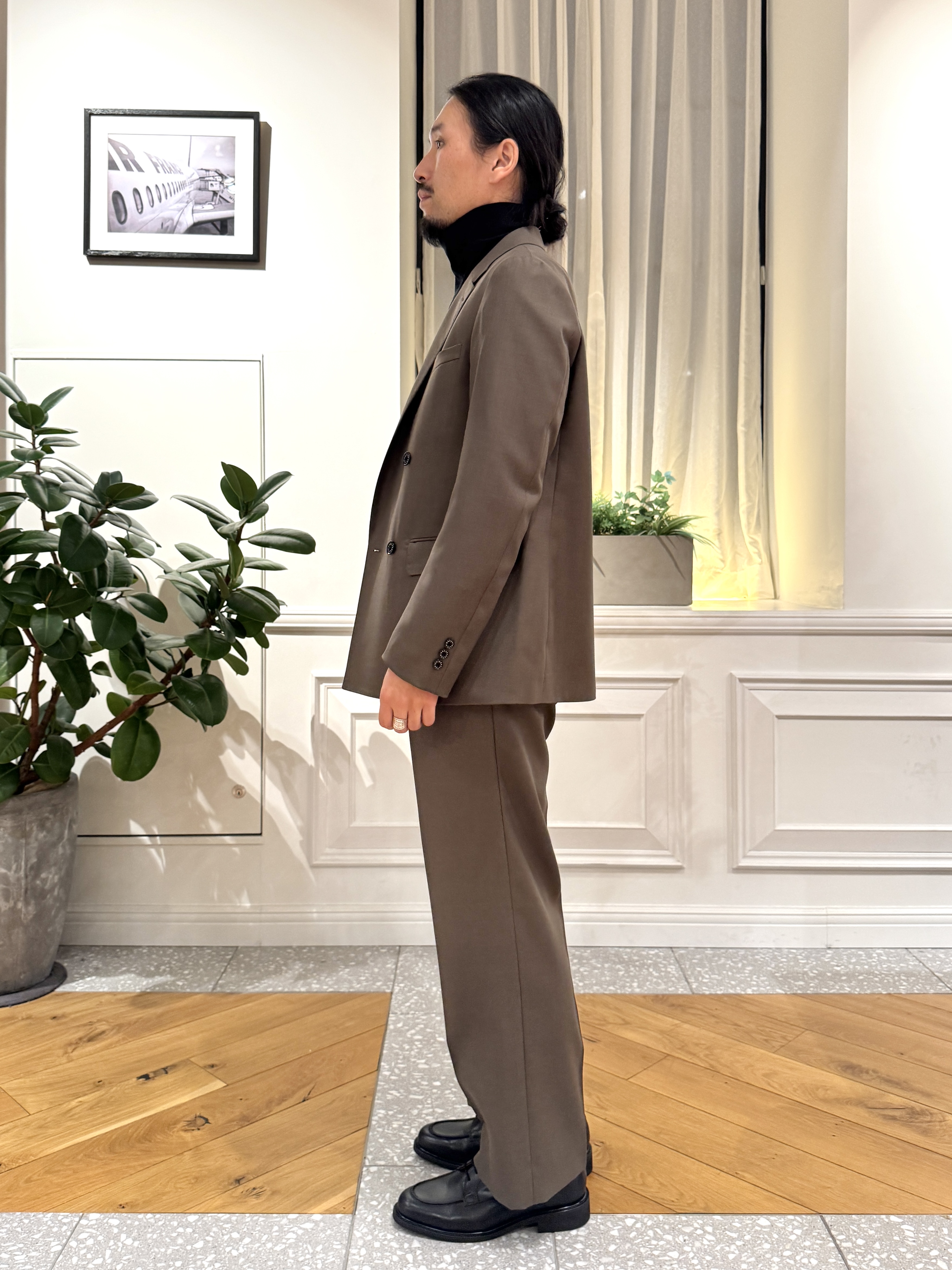 kawarataniさんの「DRESSTERIOR｜【セットアップ可】イージーケア ウールブレンドジャケット」を使ったコーディネート