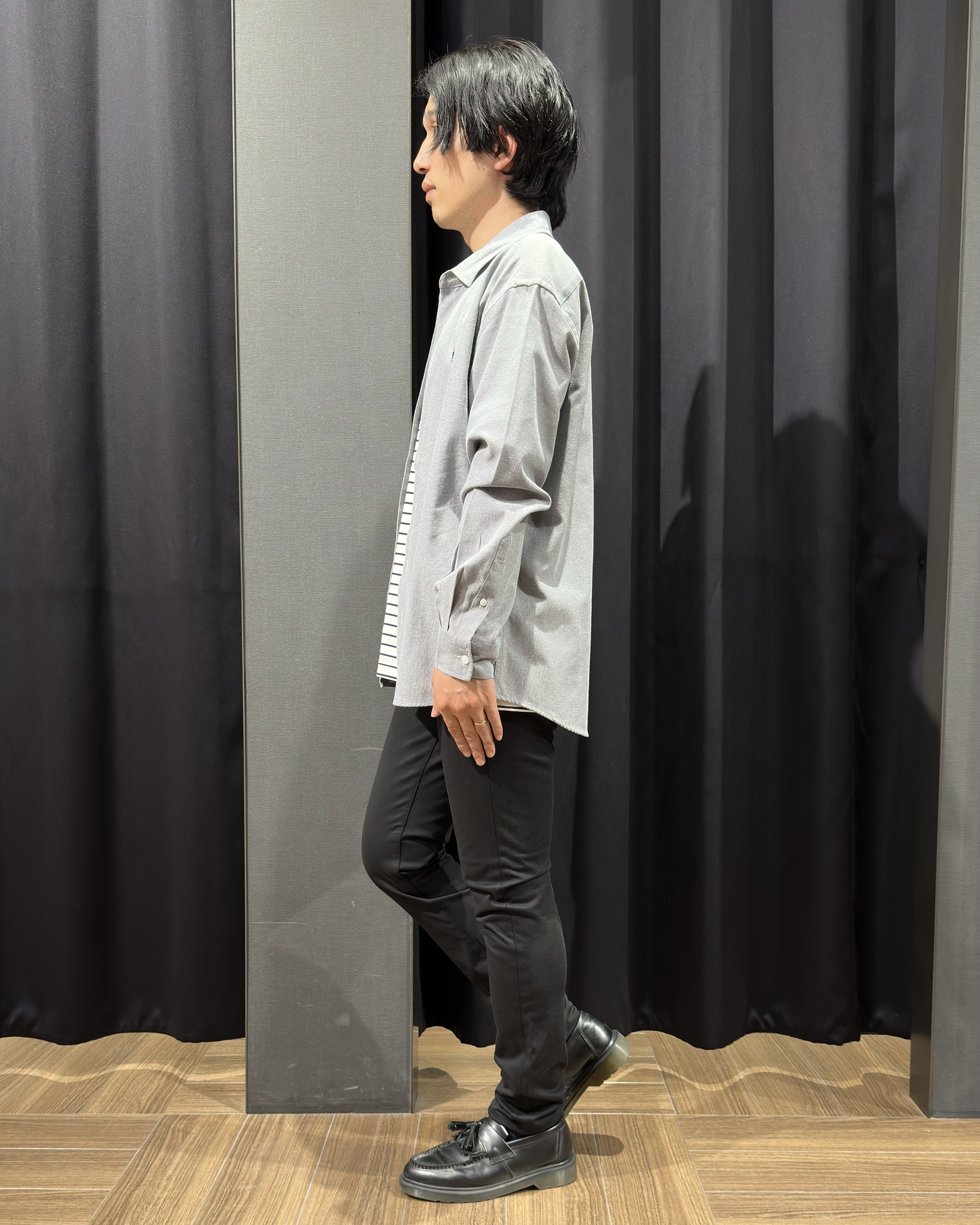 tomoyaさんの「THE SHOP TK｜POLO BCS/アソート長袖シャツ」を使ったコーディネート