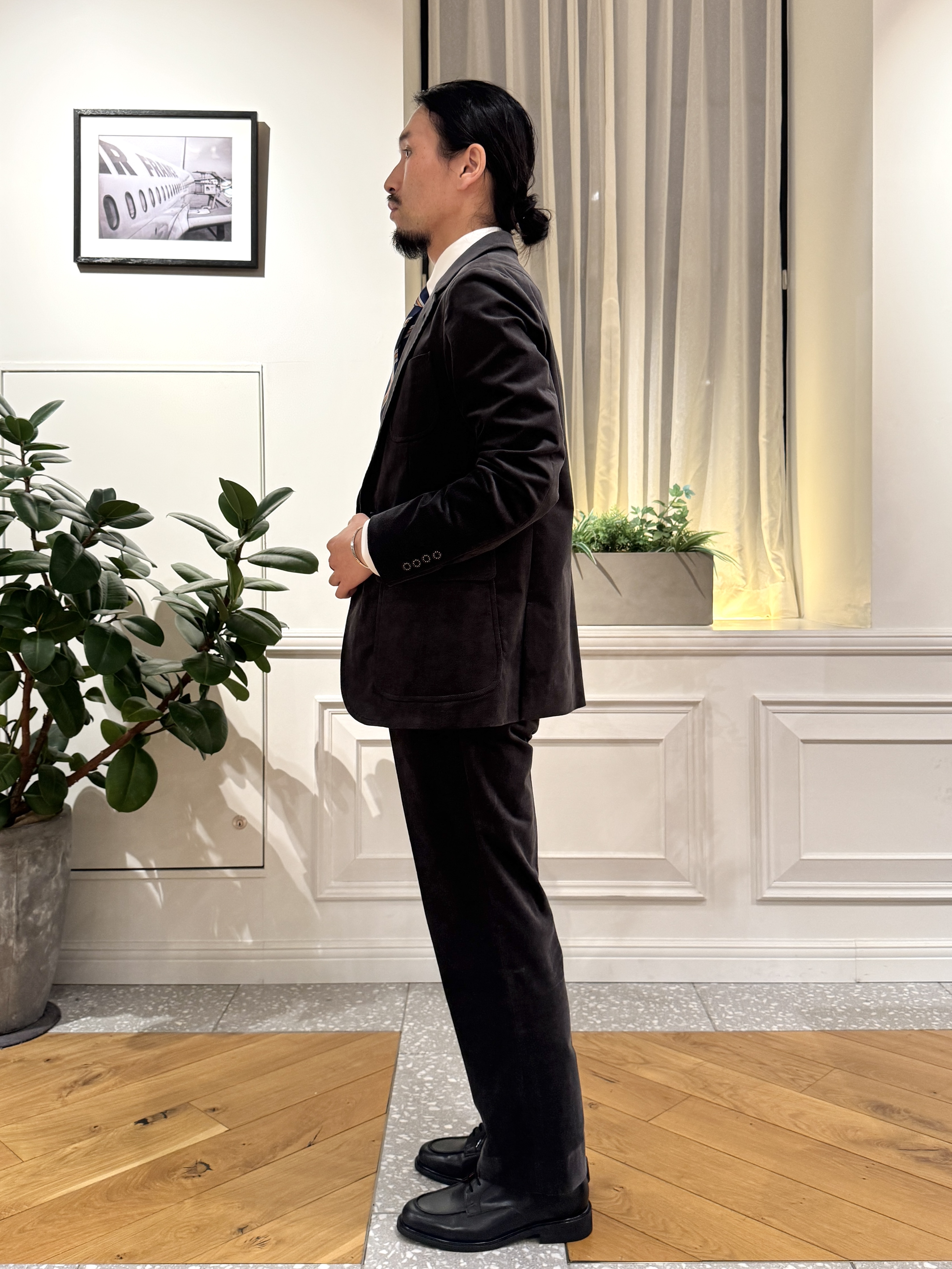 kawarataniさんの「DRESSTERIOR｜【セットアップ可】ストレッチ カルゼジャケット」を使ったコーディネート