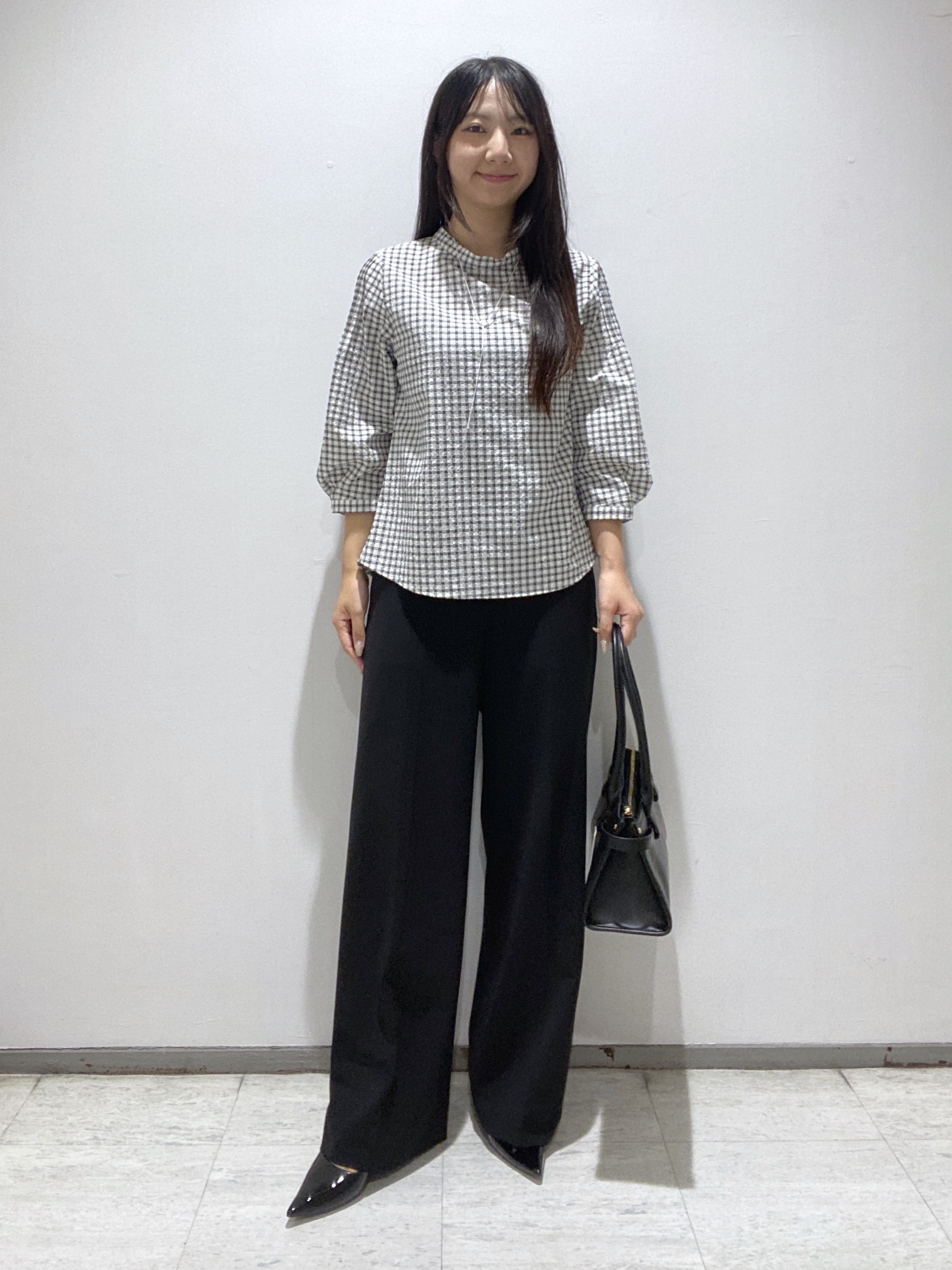 meiさんの「INDIVI｜【UVケア／吸汗速乾】凹凸素材ミニスタンドトップス」を使ったコーディネート