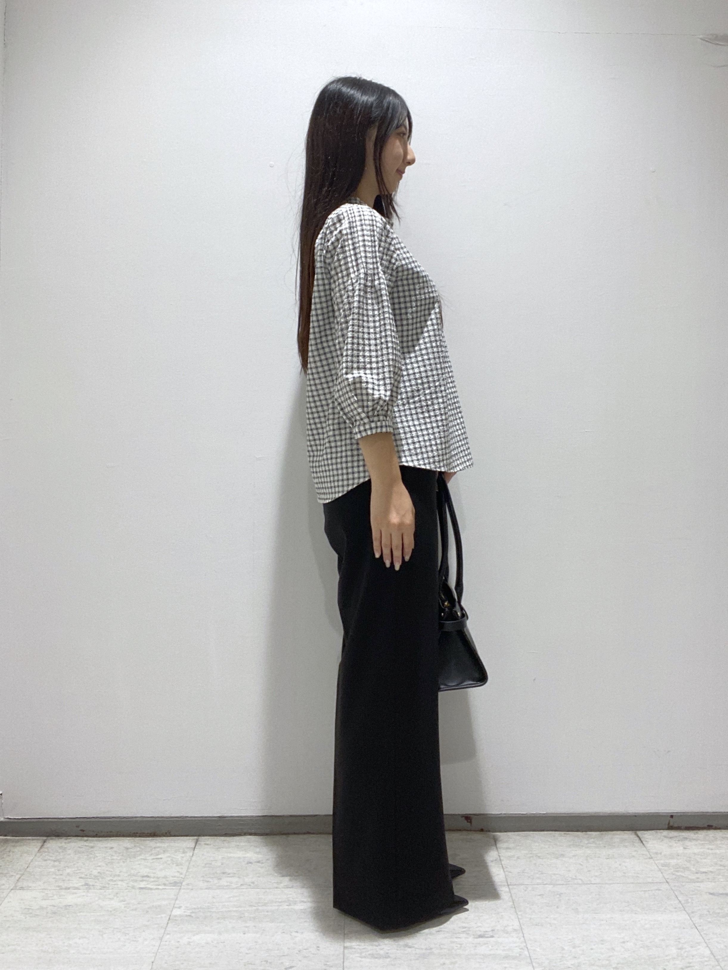 meiさんの「INDIVI｜【UVケア／吸汗速乾】凹凸素材ミニスタンドトップス」を使ったコーディネート
