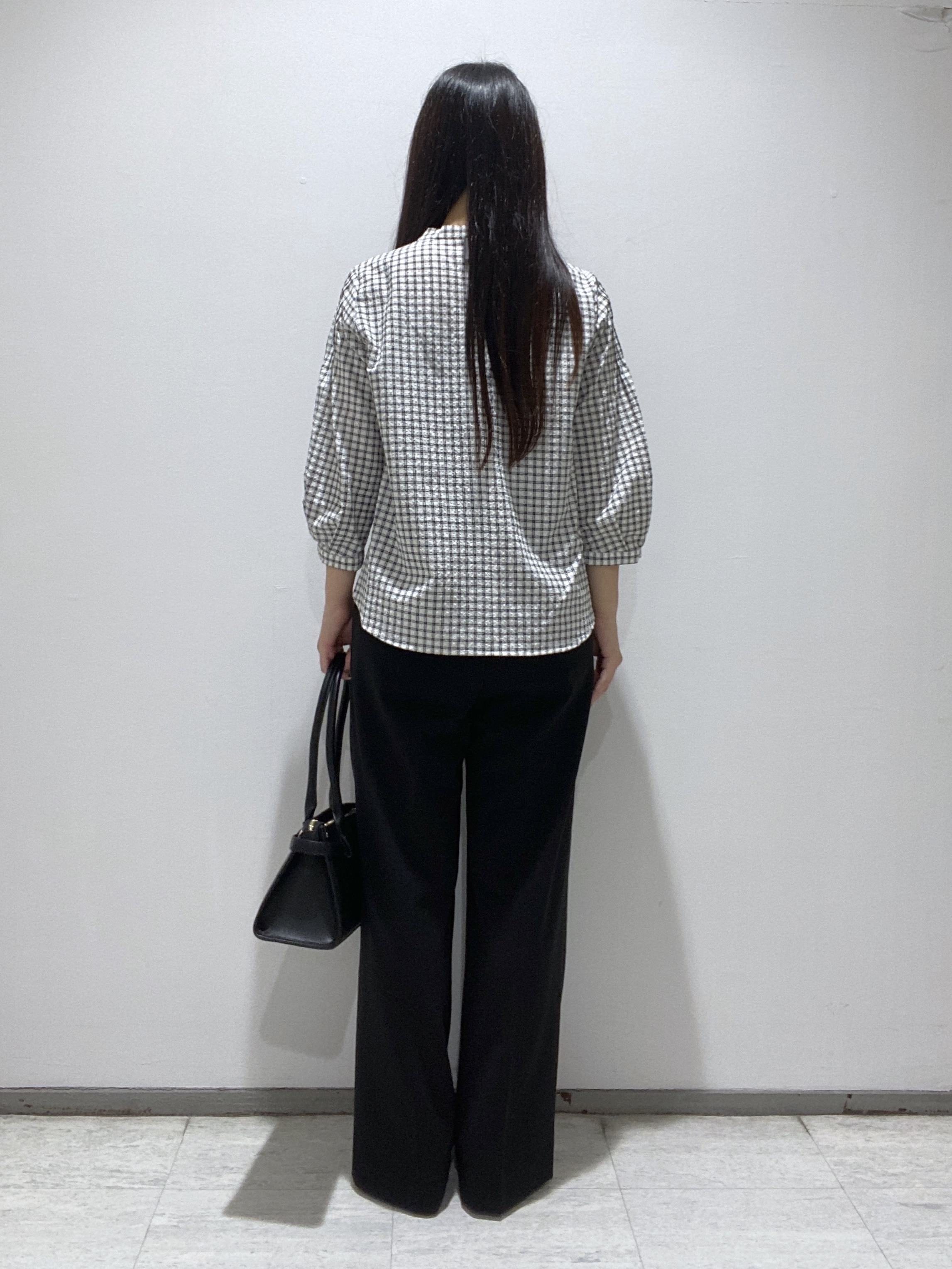 meiさんの「INDIVI｜【UVケア／吸汗速乾】凹凸素材ミニスタンドトップス」を使ったコーディネート