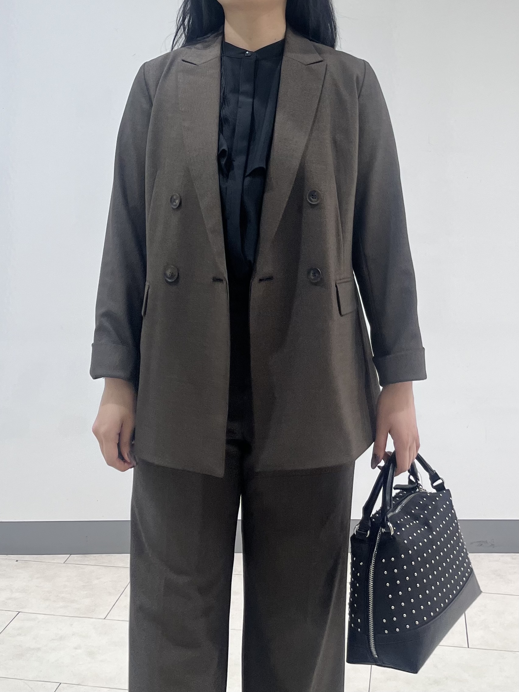 hasuさんの「INDIVI｜【洗濯機OK／ストレッチ◎】秋はじめのダブルジャケット」を使ったコーディネート