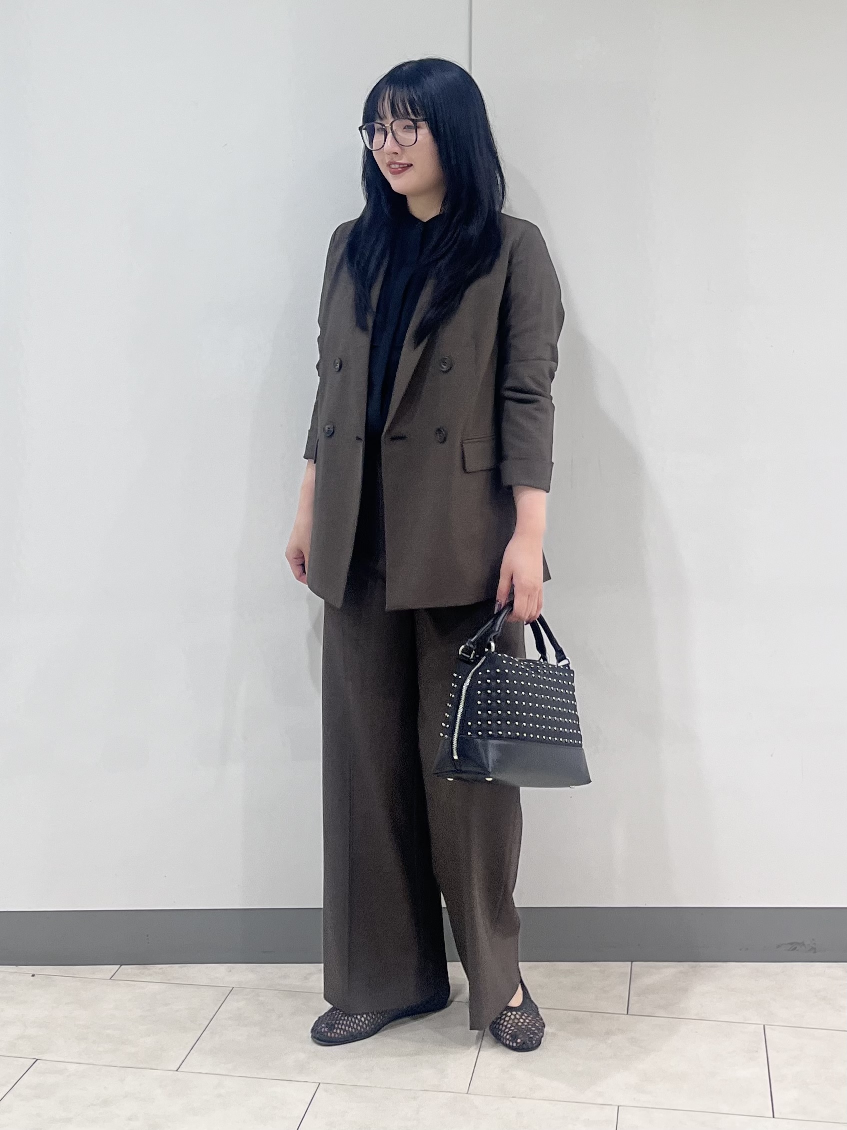 hasuさんの「INDIVI｜【洗濯機OK／ストレッチ◎】秋はじめのダブルジャケット」を使ったコーディネート