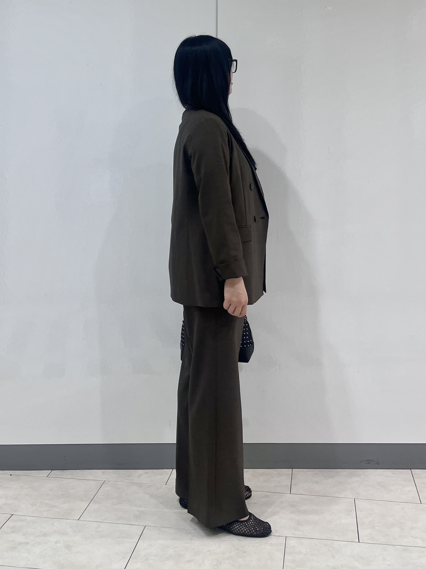 hasuさんの「INDIVI｜【洗濯機OK／ストレッチ◎】秋はじめのダブルジャケット」を使ったコーディネート