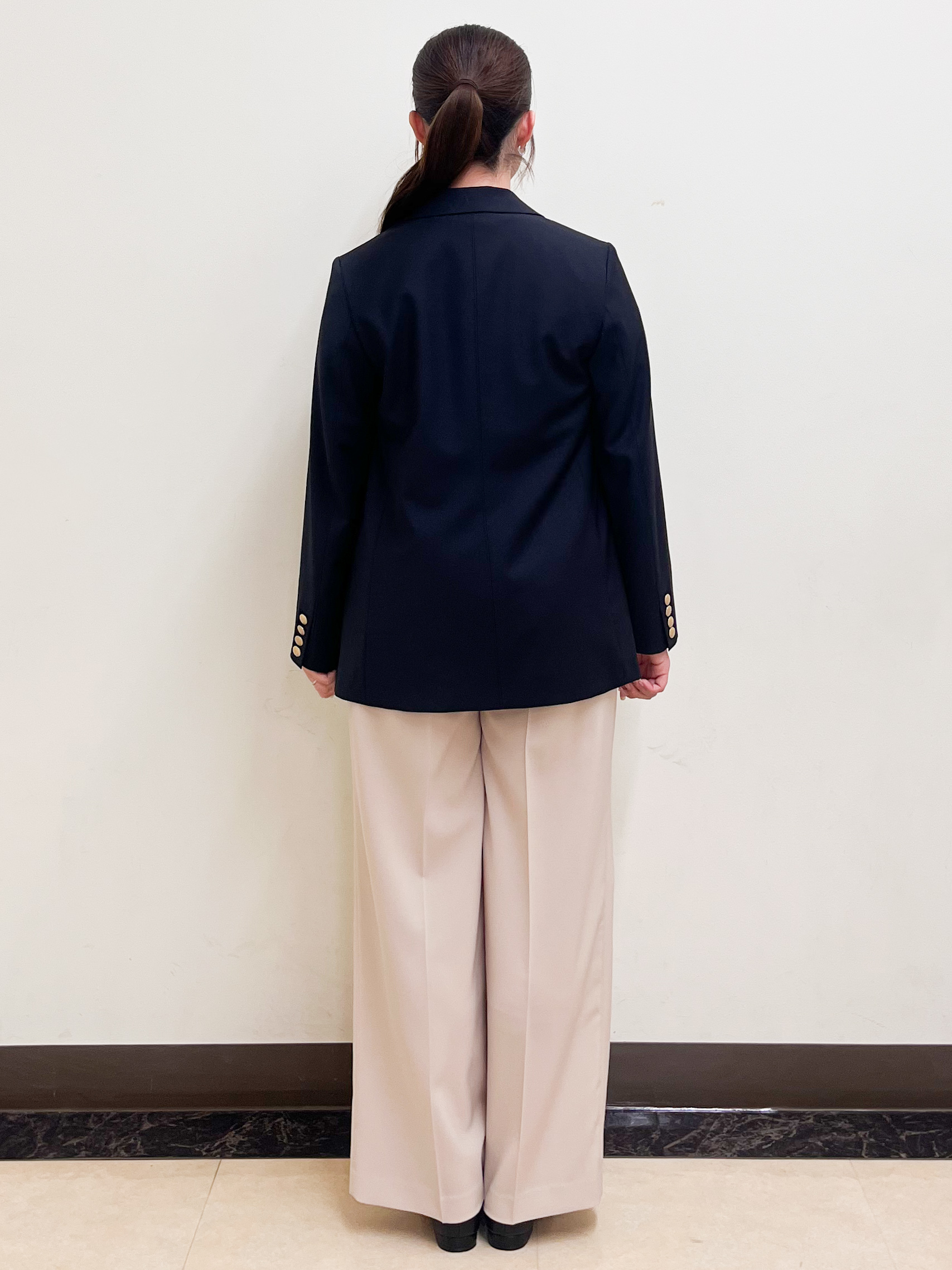 mikikoさんの「Reflect｜【通勤】ダブルブレザージャケット」を使ったコーディネート