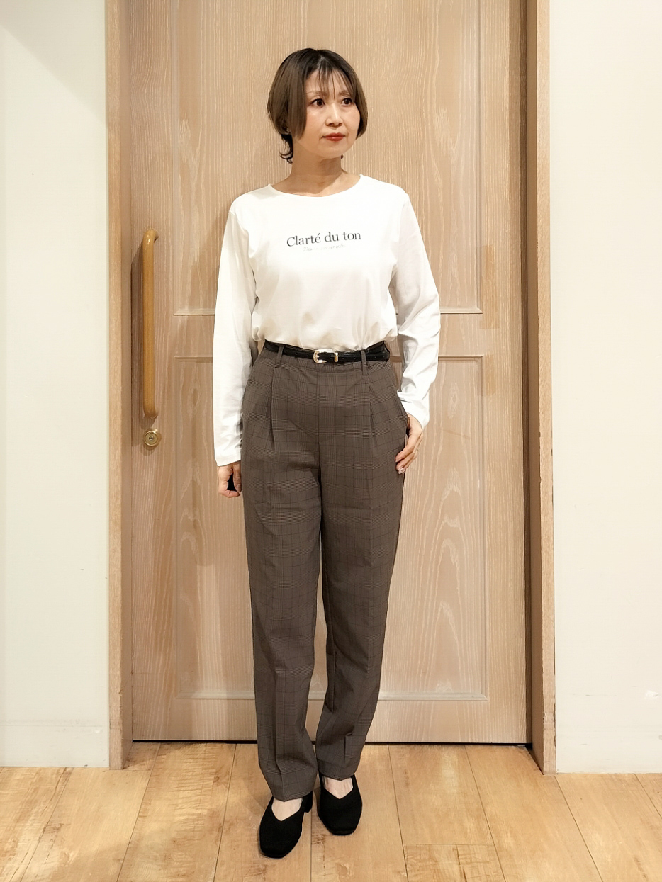 YUKIさんの「SHOO･LA･RUE｜【S-LL/洗濯機可】着痩せシルエット シャーリングシャツカーディガン」を使ったコーディネート