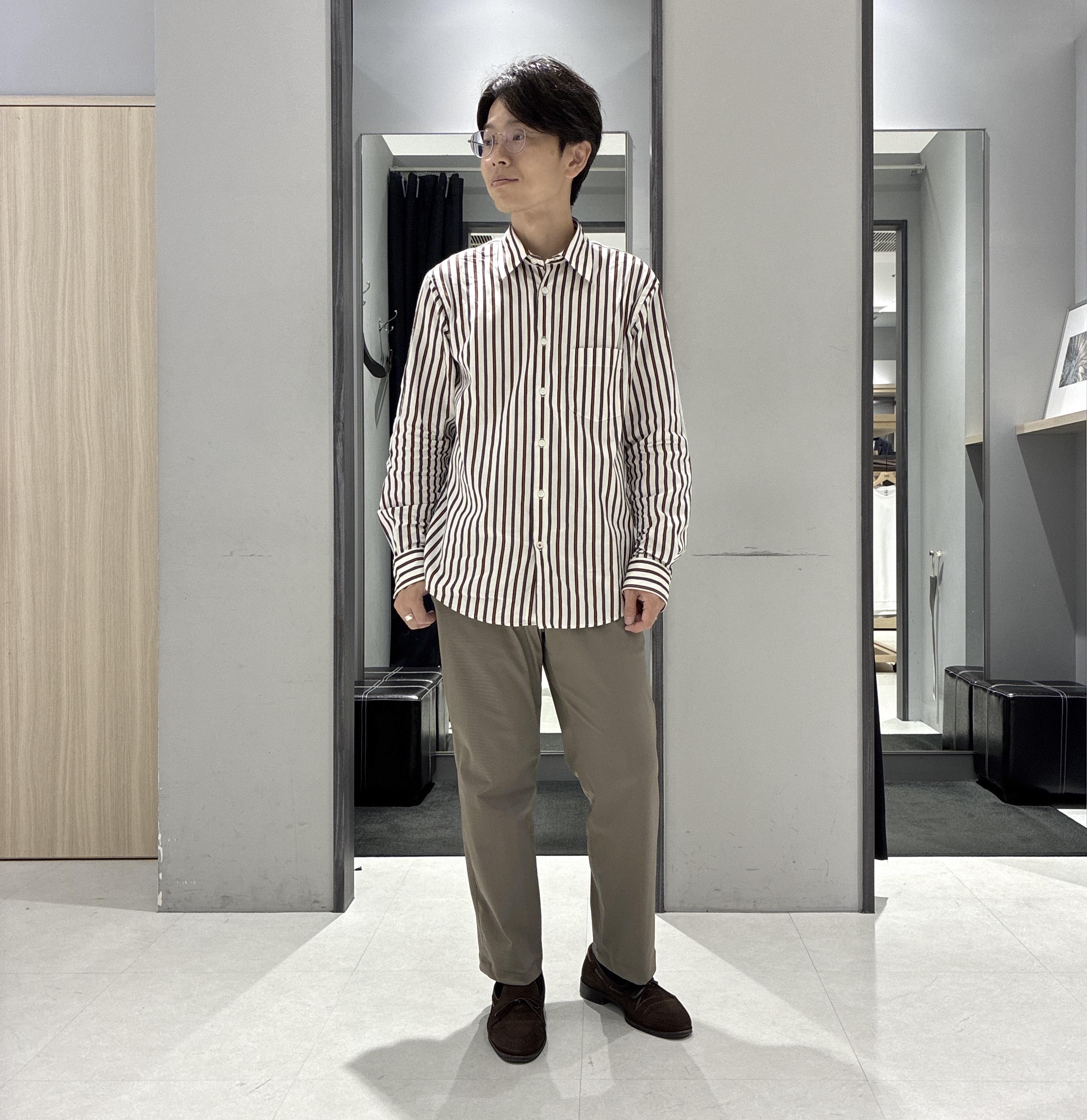 わいずみさんの「TAKEO KIKUCHI｜デニム＆スウェード調 ジップブルゾン」を使ったコーディネート