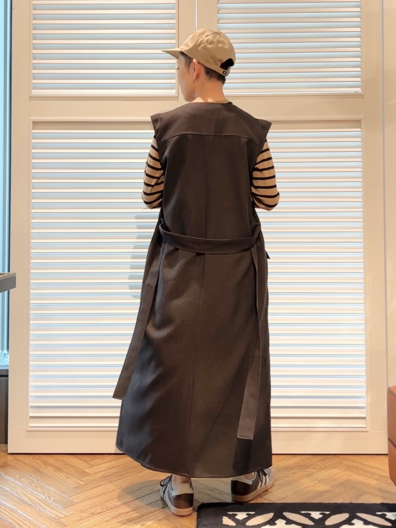 OCHIAIさんの「DRESSTERIOR｜【ウォッシャブル】ツイードライクワンピース」を使ったコーディネート