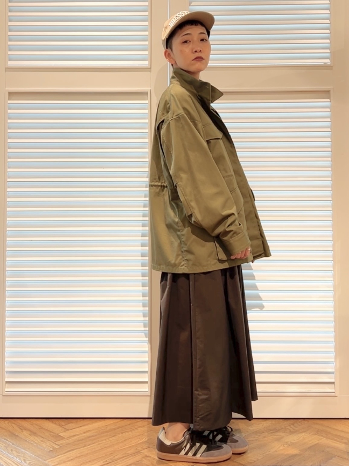 OCHIAIさんの「DRESSTERIOR｜【ウォッシャブル】コンパクトコットンミリタリーブルゾン」を使ったコーディネート
