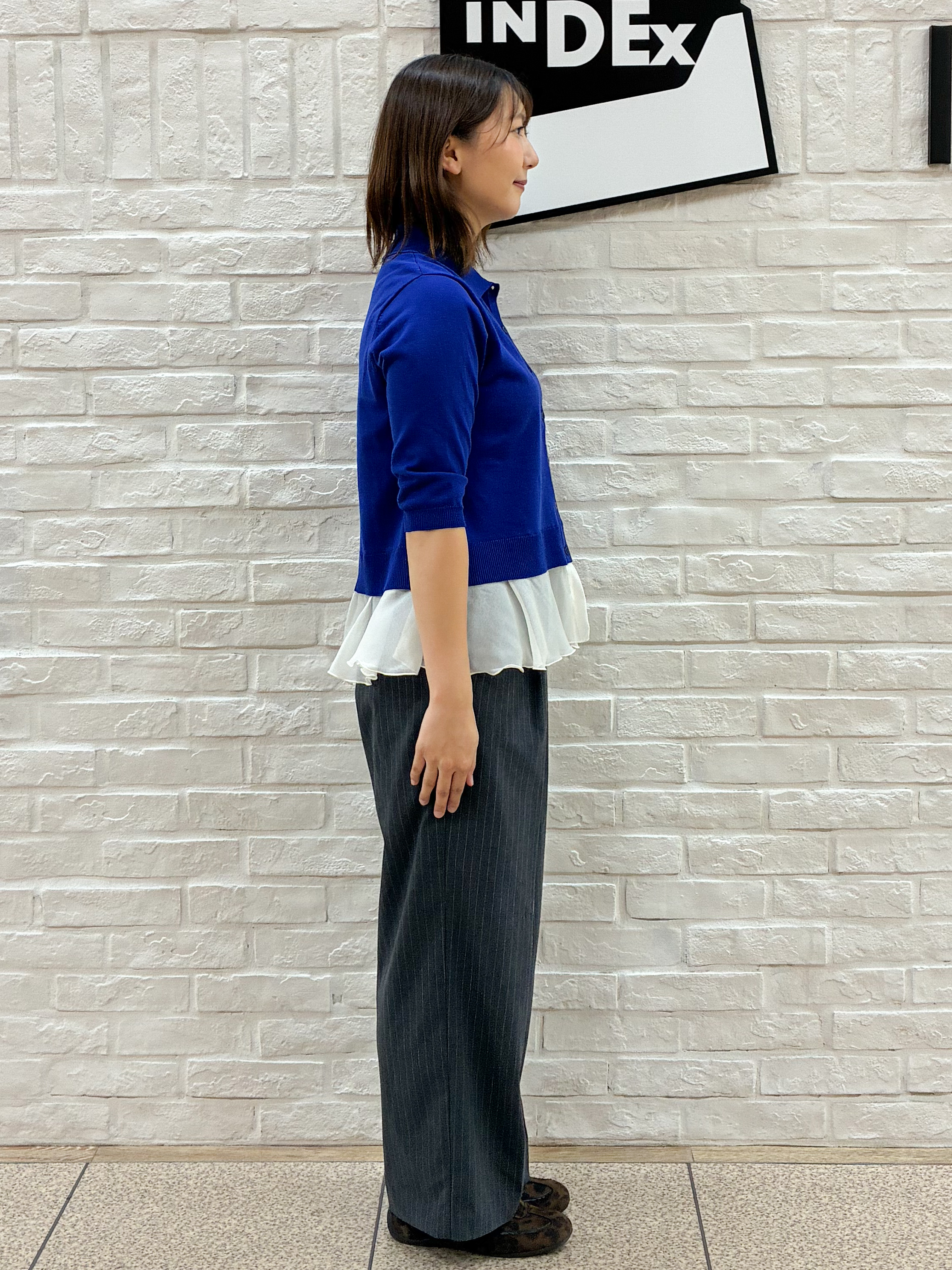 mihaさんの「index｜裾シアードッキングニット【洗濯機OK】」を使ったコーディネート