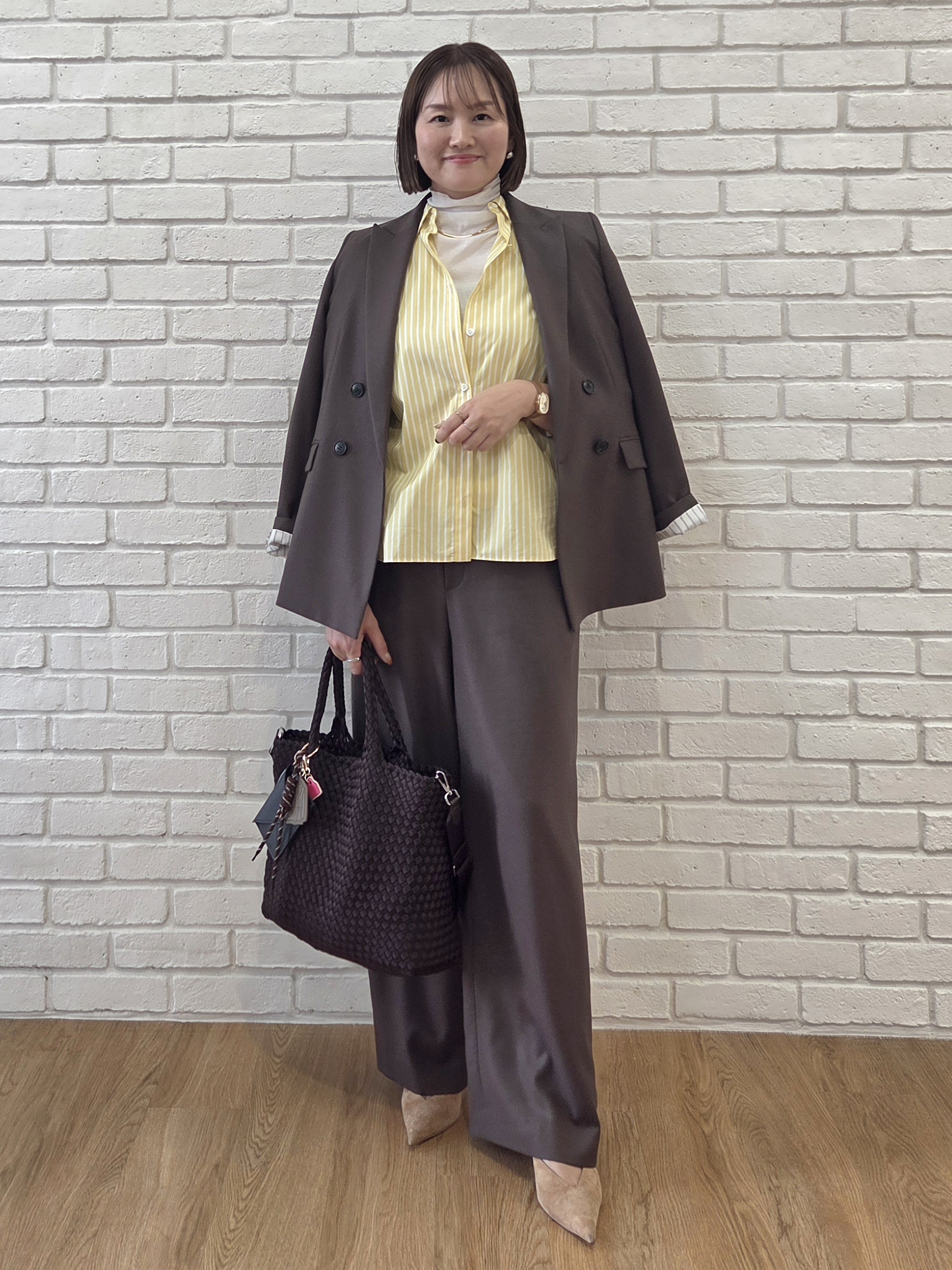 naokoさんの「UNTITLED｜【6色色展開/コットン100】カラーベーシックシャツ」を使ったコーディネート