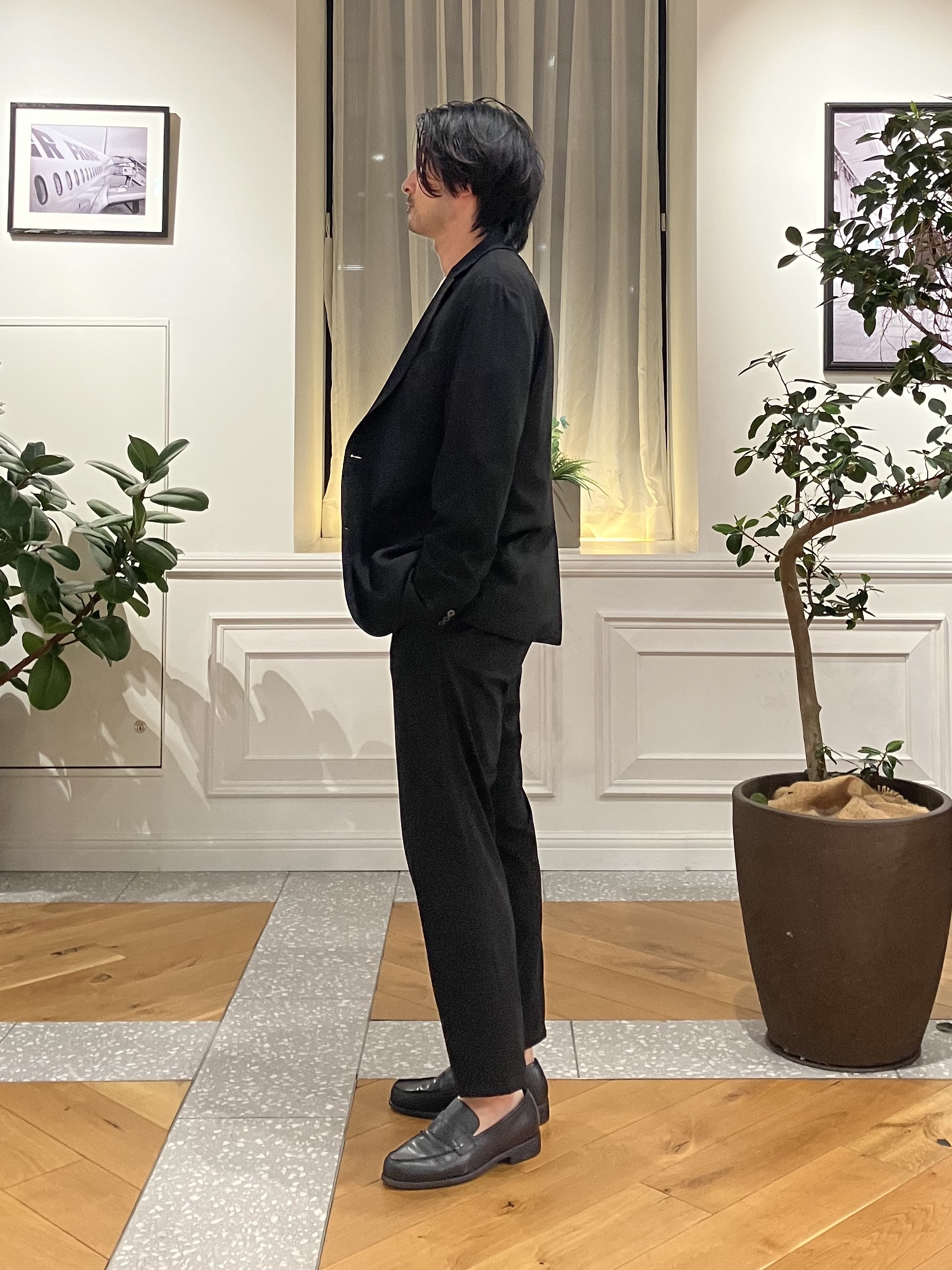 junyaさんの「DRESSTERIOR｜【マルチ2WAYストレッチ/セットアップ可】CARREMAN ライトジャージージャケット」を使ったコーディネート
