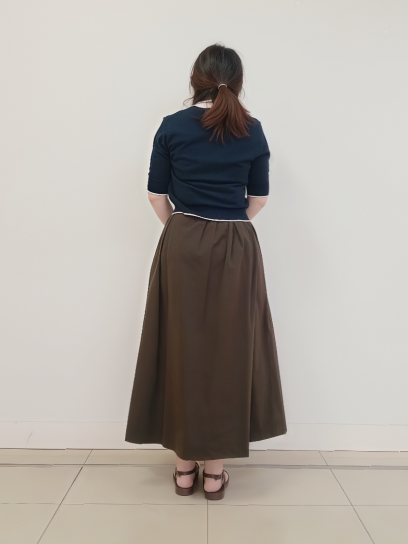 emiさんの「DRESSTERIOR｜【UVカット／ウォッシャブル】クールタッチ ハーフスリーブカーデ」を使ったコーディネート