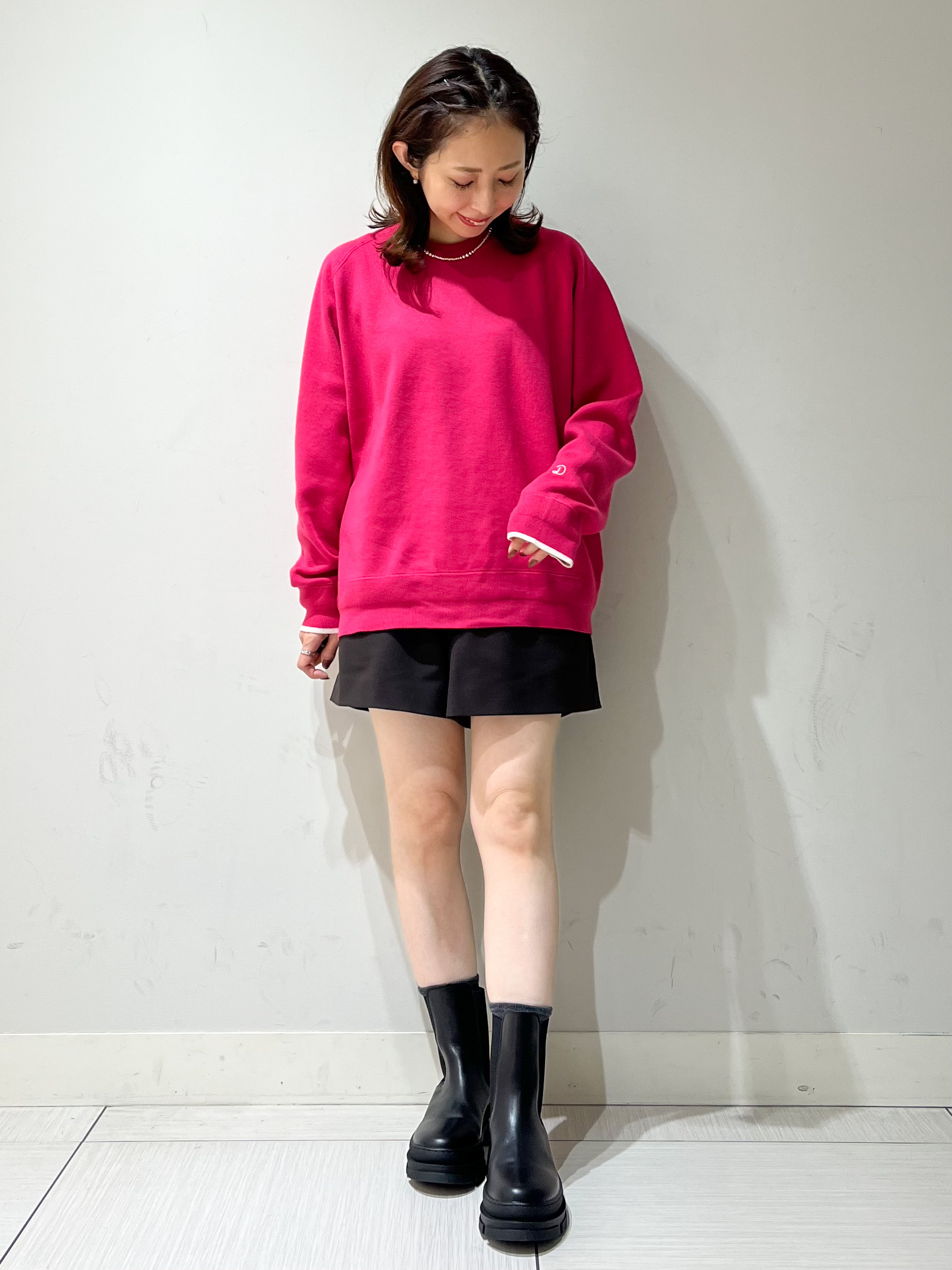 じゅんさんの「DRESSTERIOR｜【6色展開/ウォッシャブル】コットンカシミヤニット」を使ったコーディネート