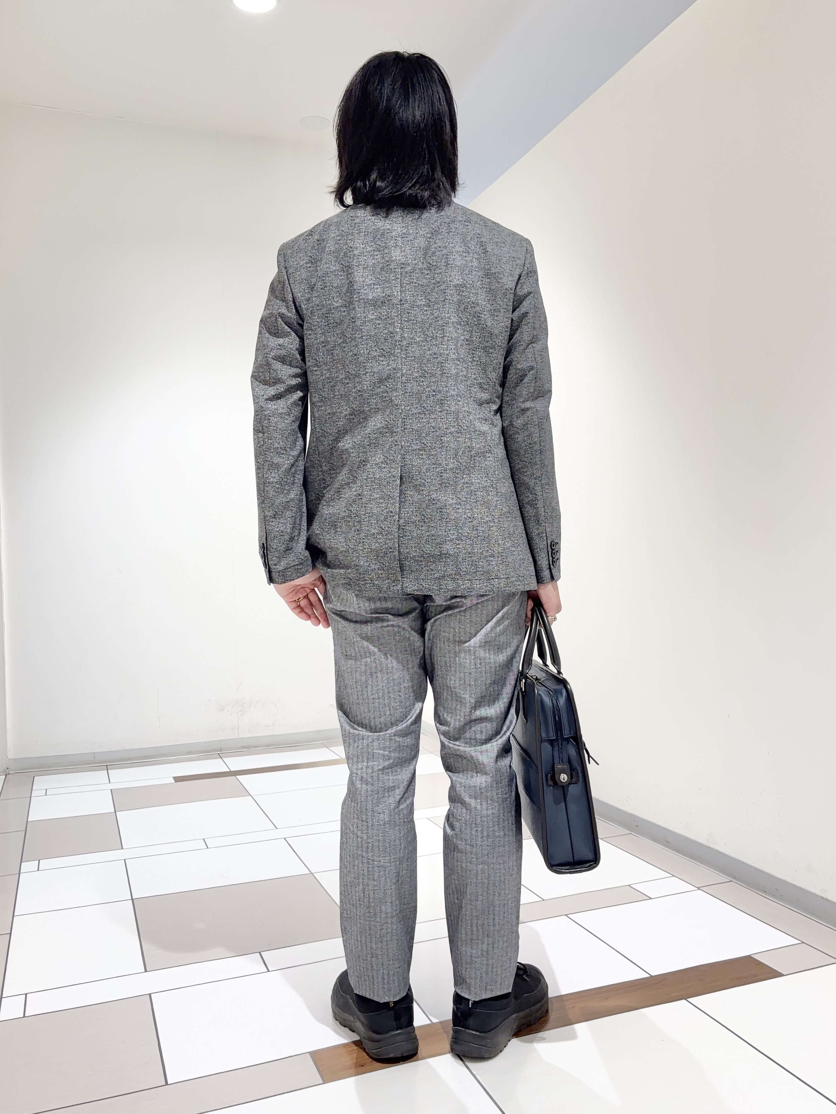 及川さんの「TAKEO KIKUCHI｜【抗菌防臭】COOL DOTS（R）ドビープリント ジャケット」を使ったコーディネート