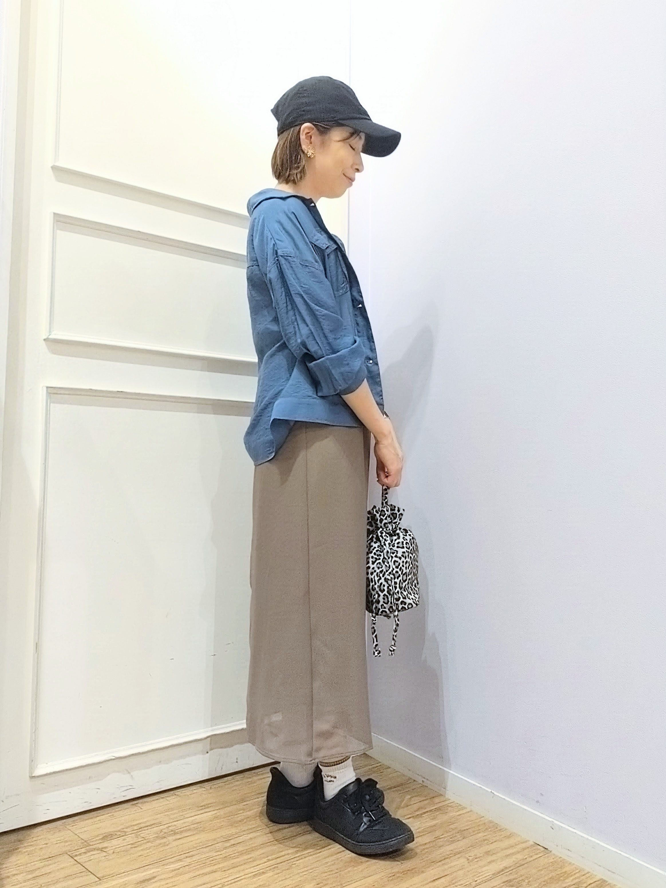 miomioさんの「SHOO･LA･RUE｜【S-LL/洗濯機可】Gジャン風 軽く羽織れるシアージャケット」を使ったコーディネート