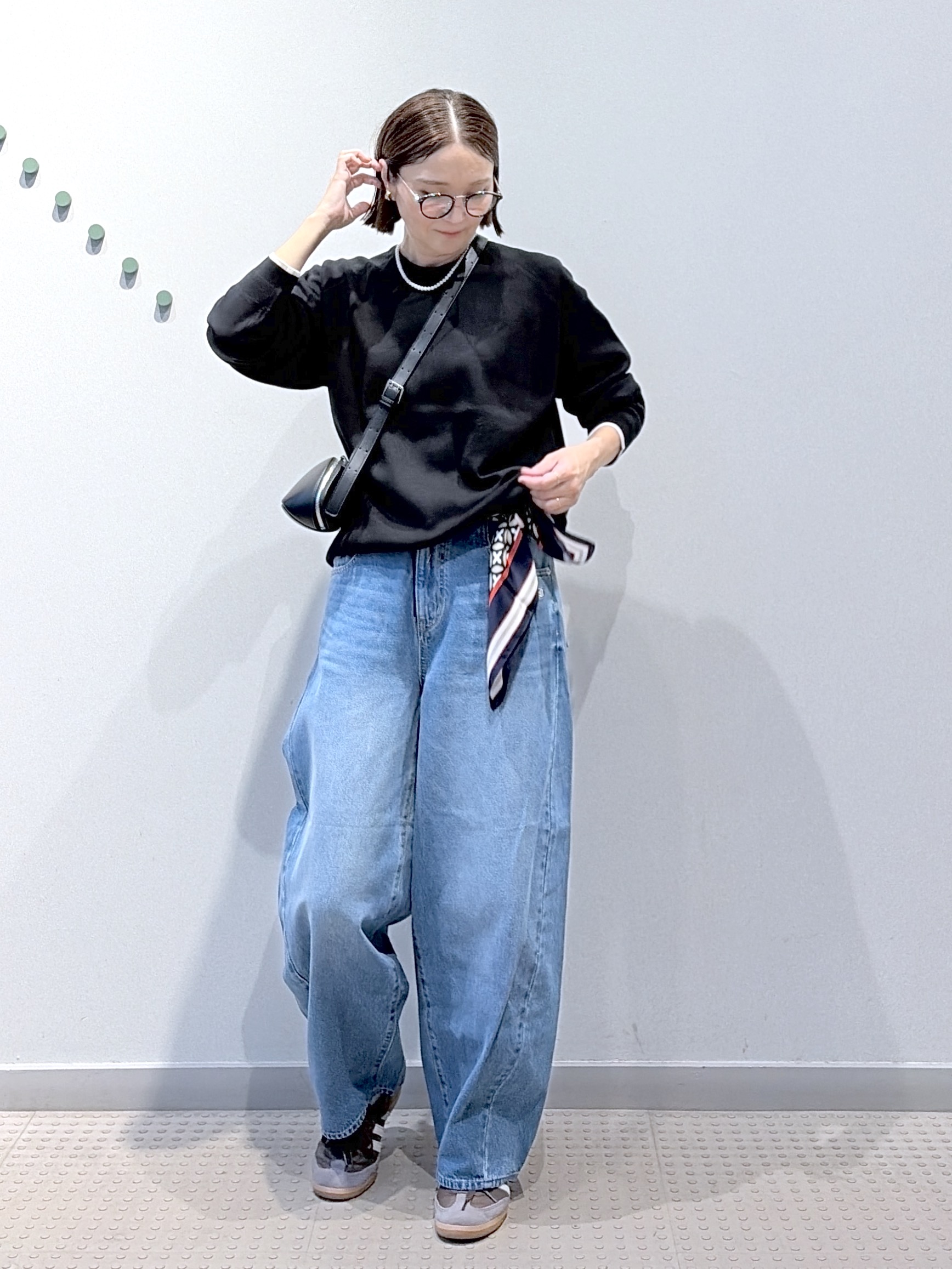 yoshikadoさんの「DRESSTERIOR｜【6色展開/ウォッシャブル】コットンカシミヤニット」を使ったコーディネート