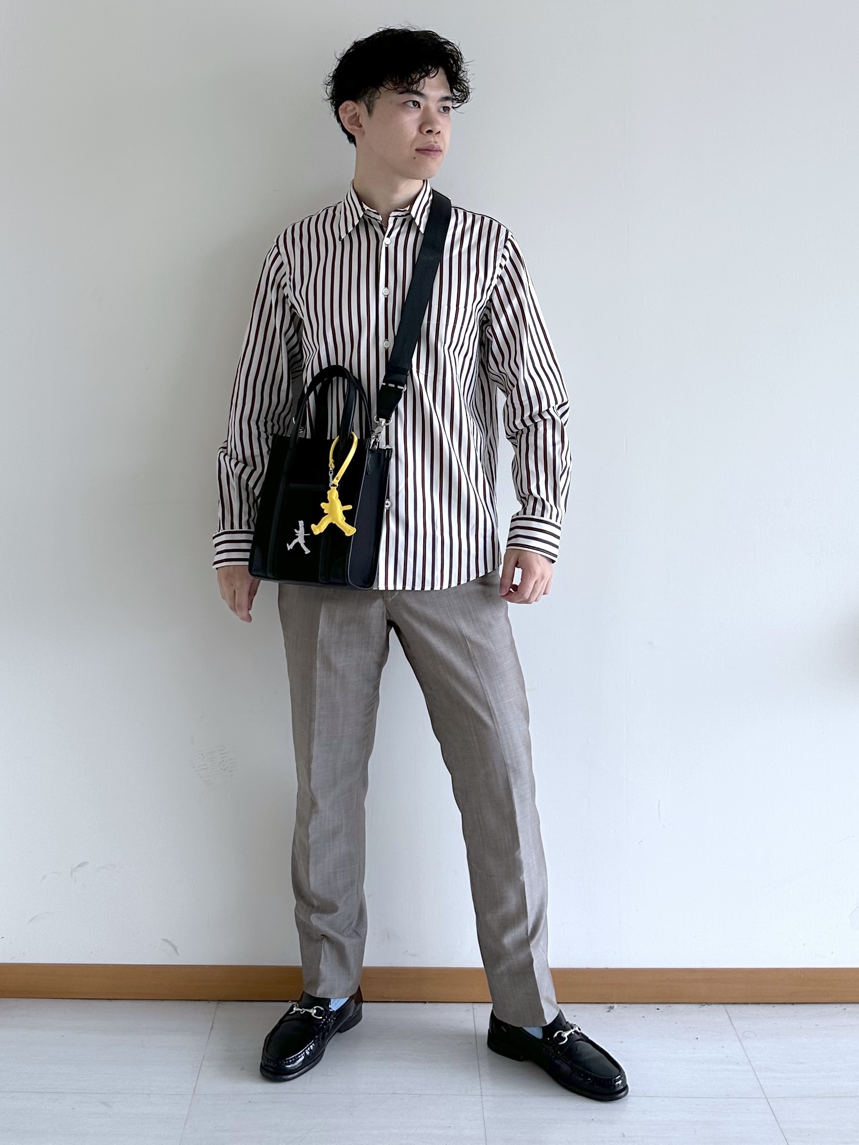 イッシーさんの「TAKEO KIKUCHI｜【BOWLER HAT LABEL】日本製クルーネックカーディガン」を使ったコーディネート
