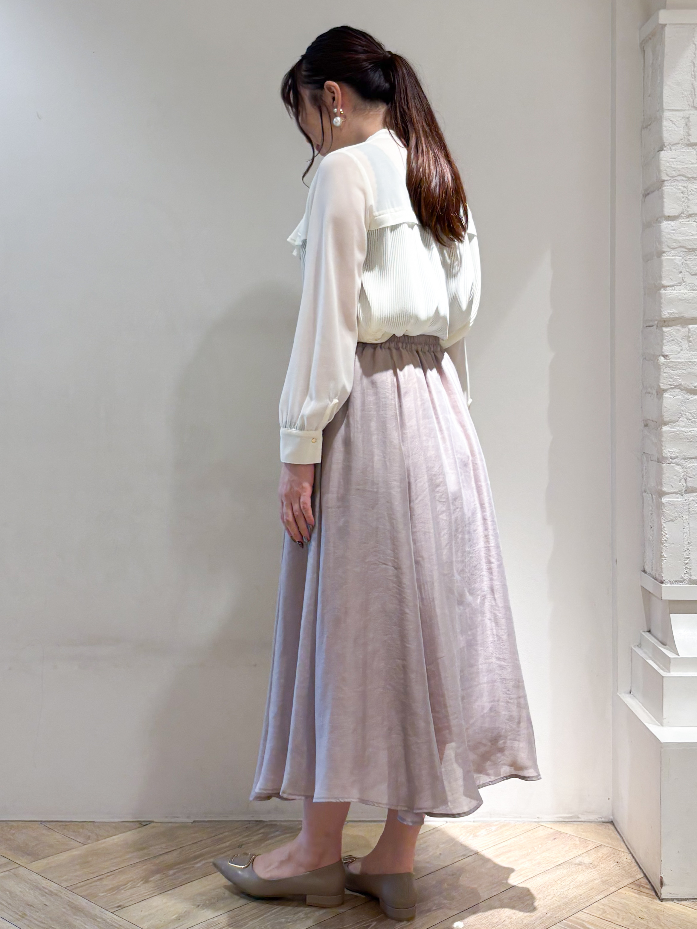 sayaさんの「index｜【セットアップ対応】ダブルブレストジャケット《洗濯機OK／イージーアイロン／防シワ》」を使ったコーディネート