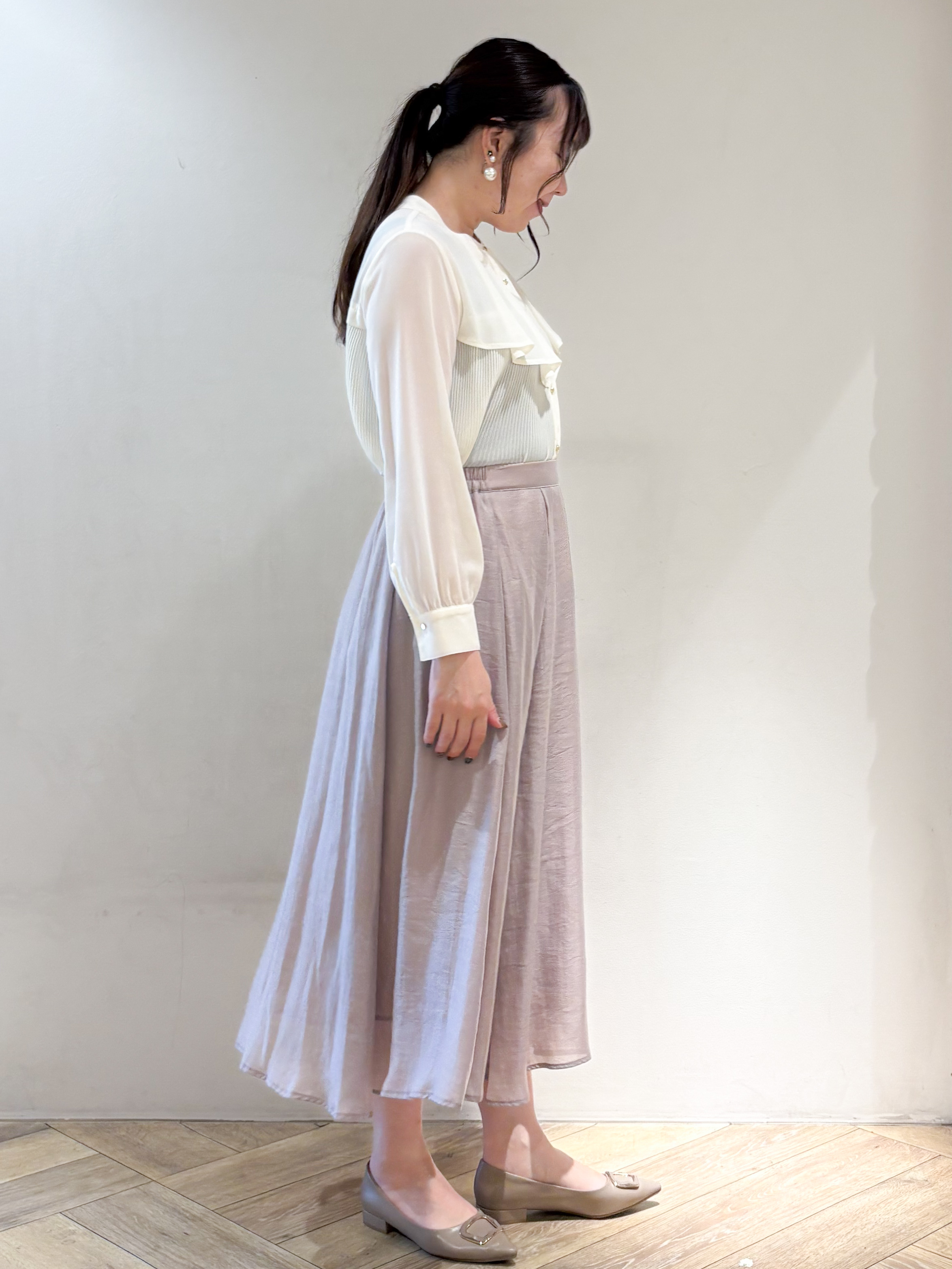 sayaさんの「index｜【セットアップ対応】ダブルブレストジャケット《洗濯機OK／イージーアイロン／防シワ》」を使ったコーディネート