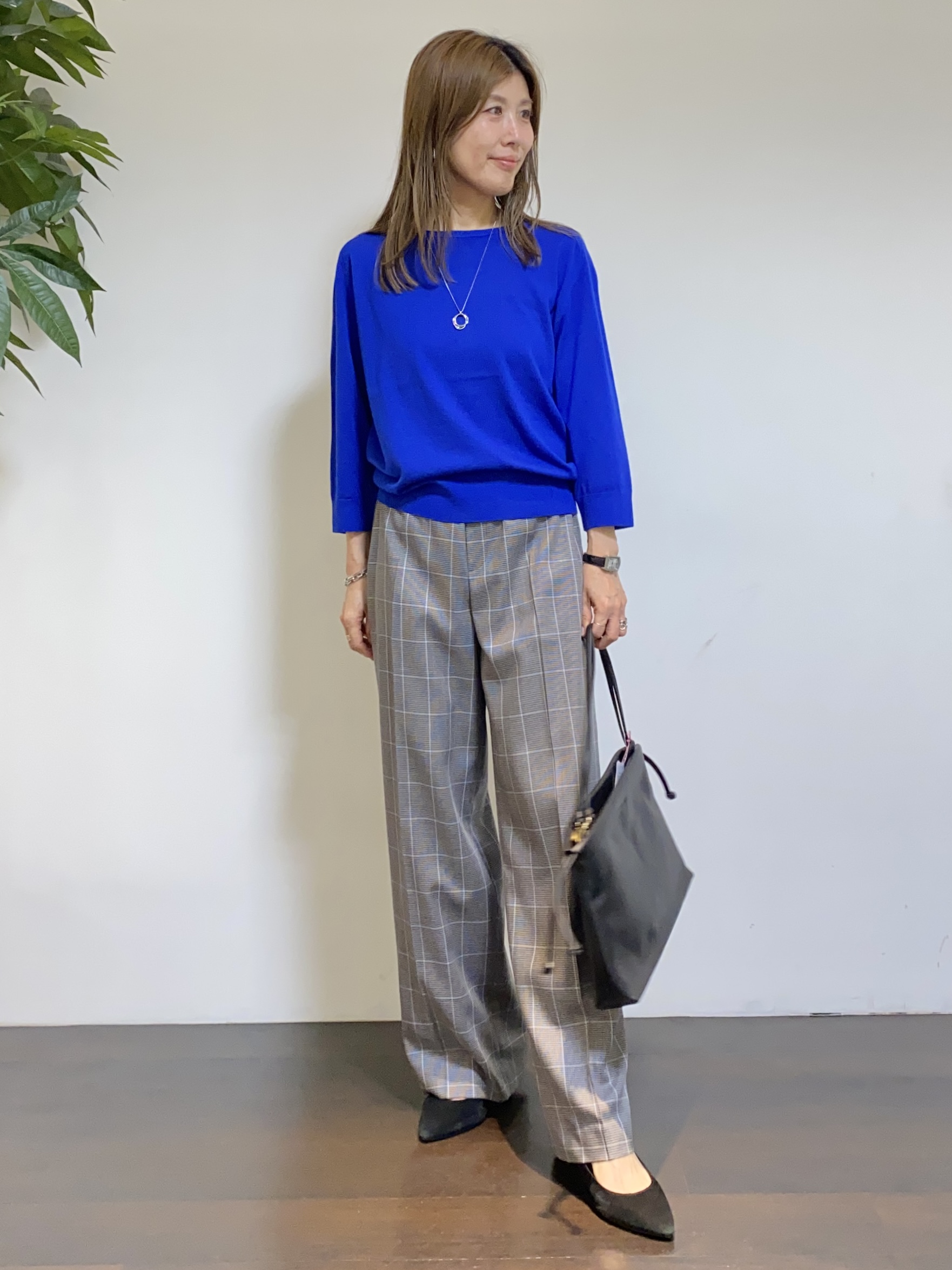 tomoさんの「UNTITLED｜【セットアップ可/秋羽織り】メランジツイルシャツ」を使ったコーディネート