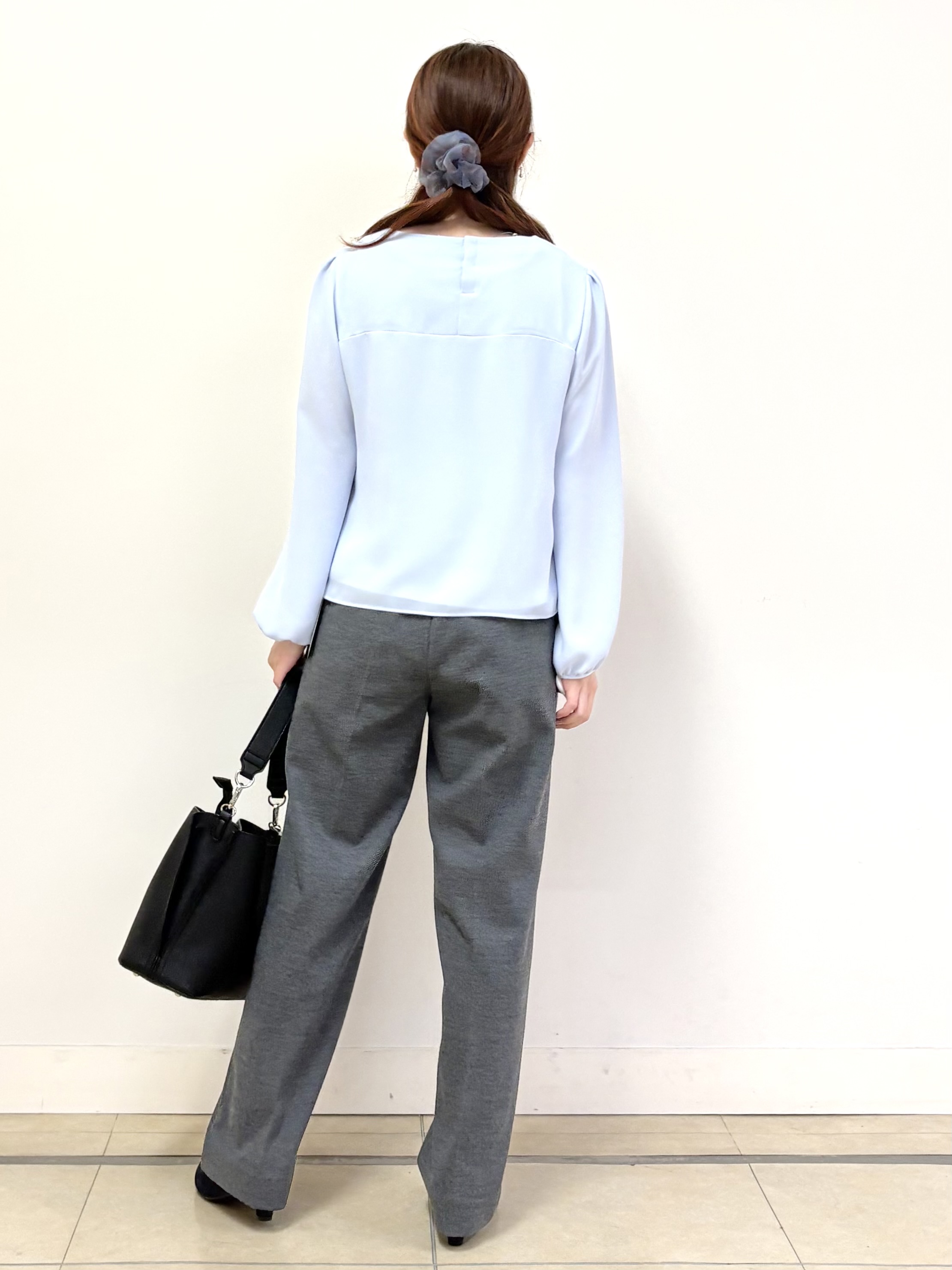 mikiさんの「Reflect｜【SS-4Lサイズ／通勤／セレモニー】クルーネック シフォンブラウス」を使ったコーディネート