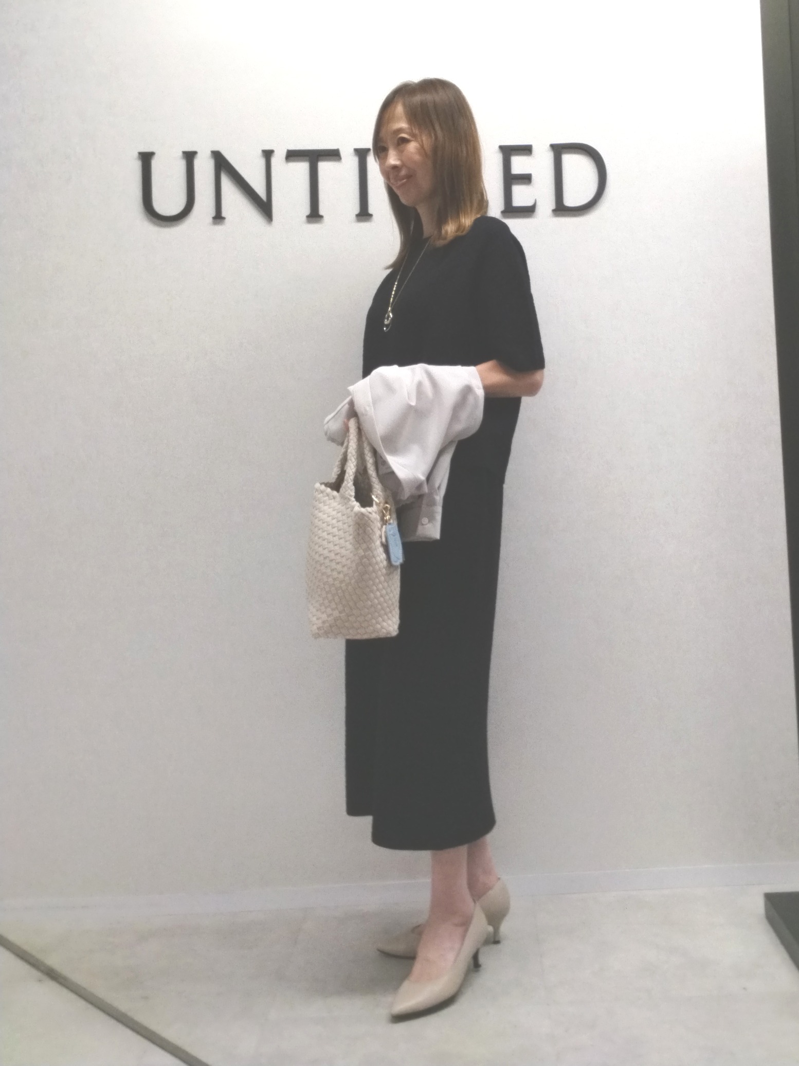 もりさんの「UNTITLED｜【アンサンブル可能/秋羽織り】コンパクトニットカーディガン」を使ったコーディネート