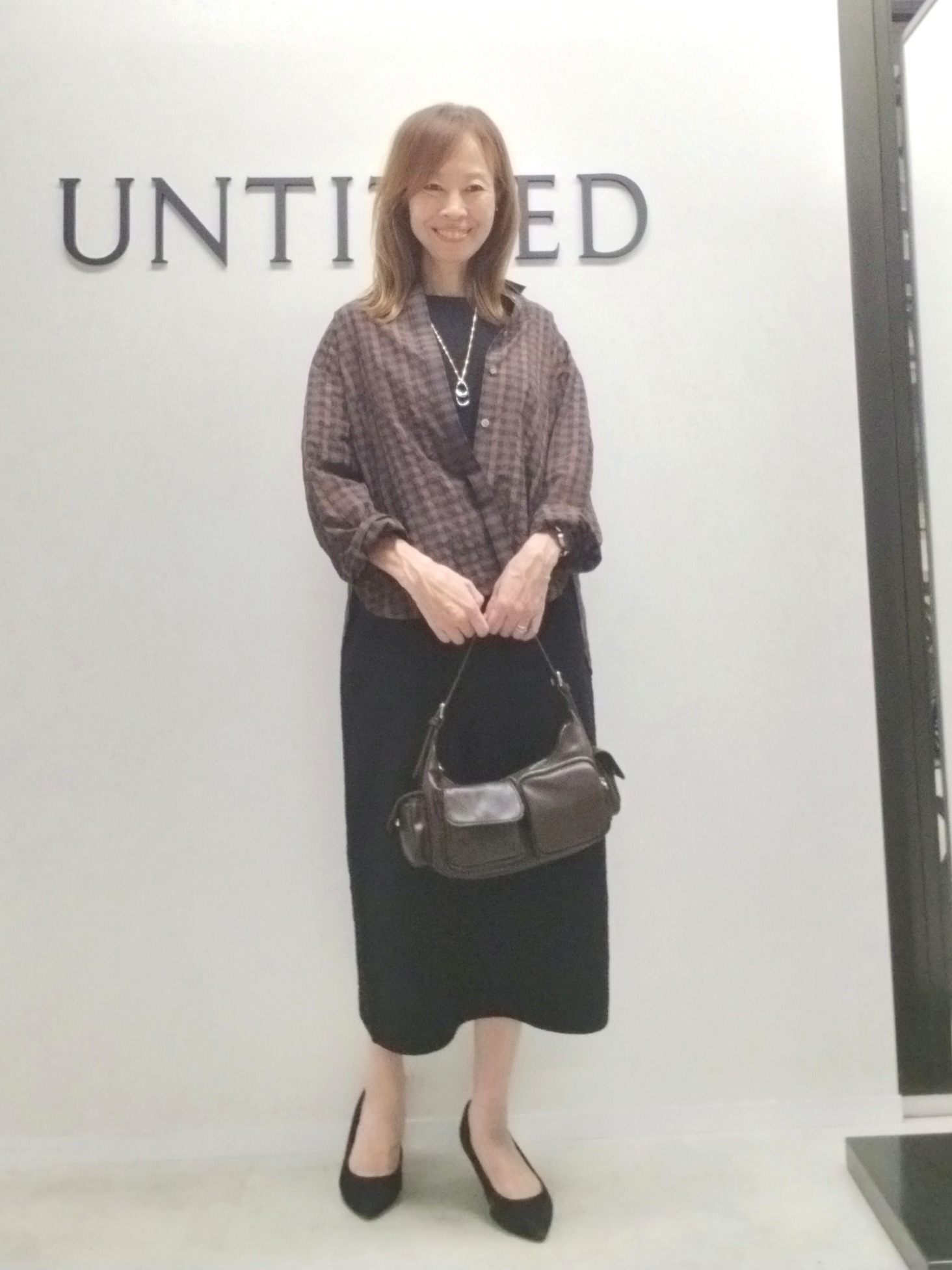 もりさんの「UNTITLED｜【アンサンブル可能/秋羽織り】コンパクトニットカーディガン」を使ったコーディネート