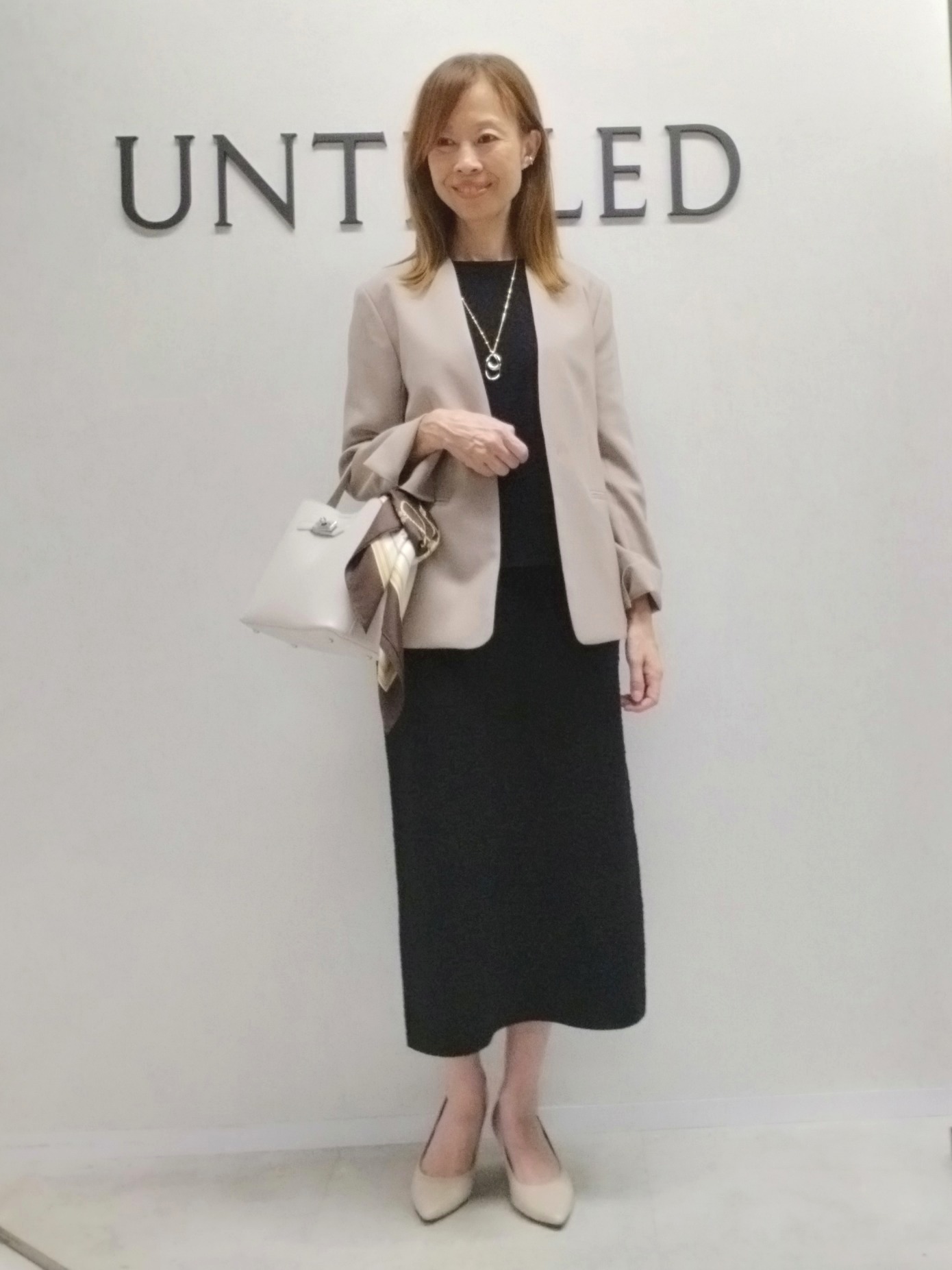 もりさんの「UNTITLED｜【アンサンブル可能/秋羽織り】コンパクトニットカーディガン」を使ったコーディネート