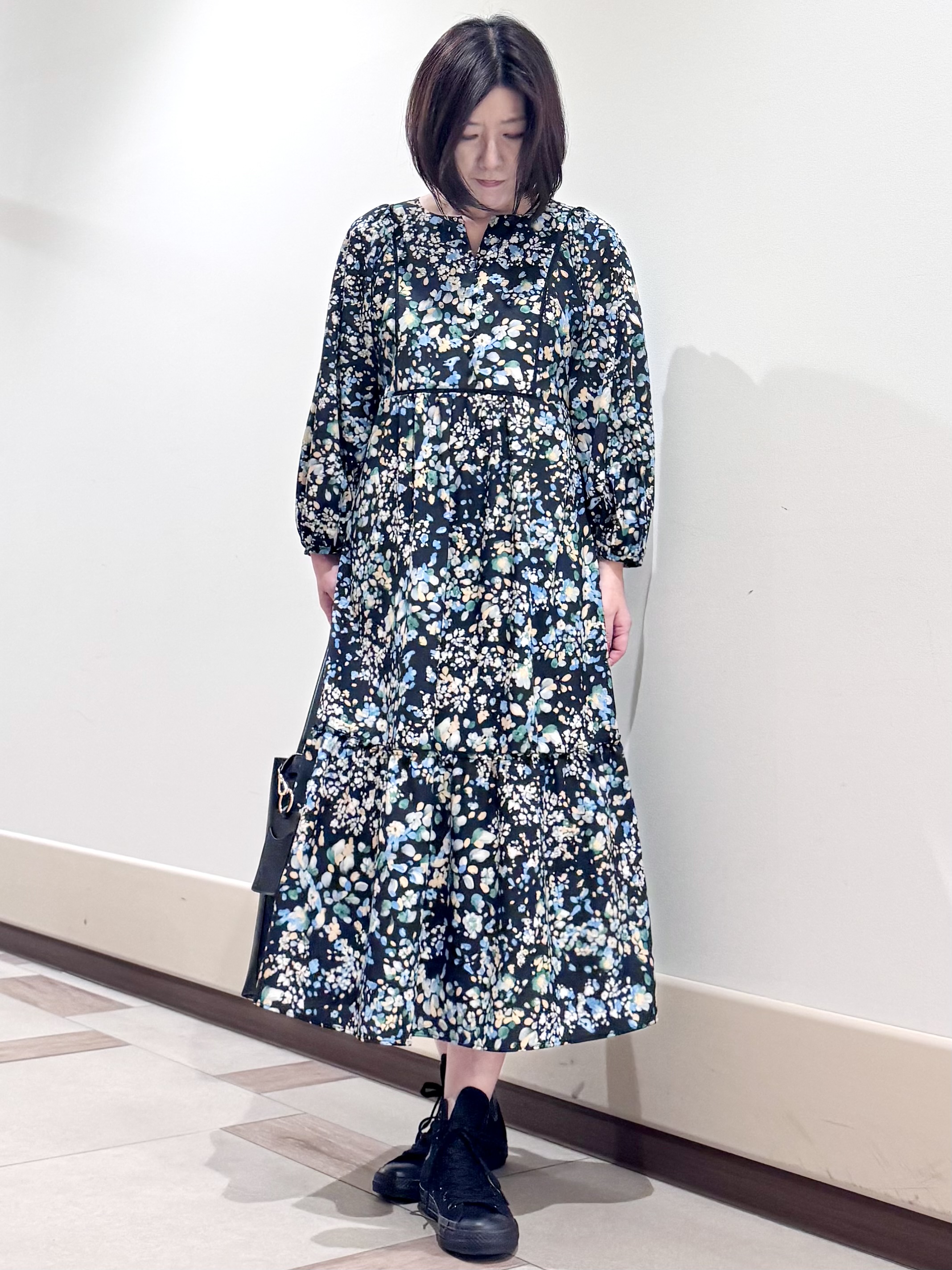 kaeさんの「Reflect｜フラワープリント フェミニンワンピース」を使ったコーディネート
