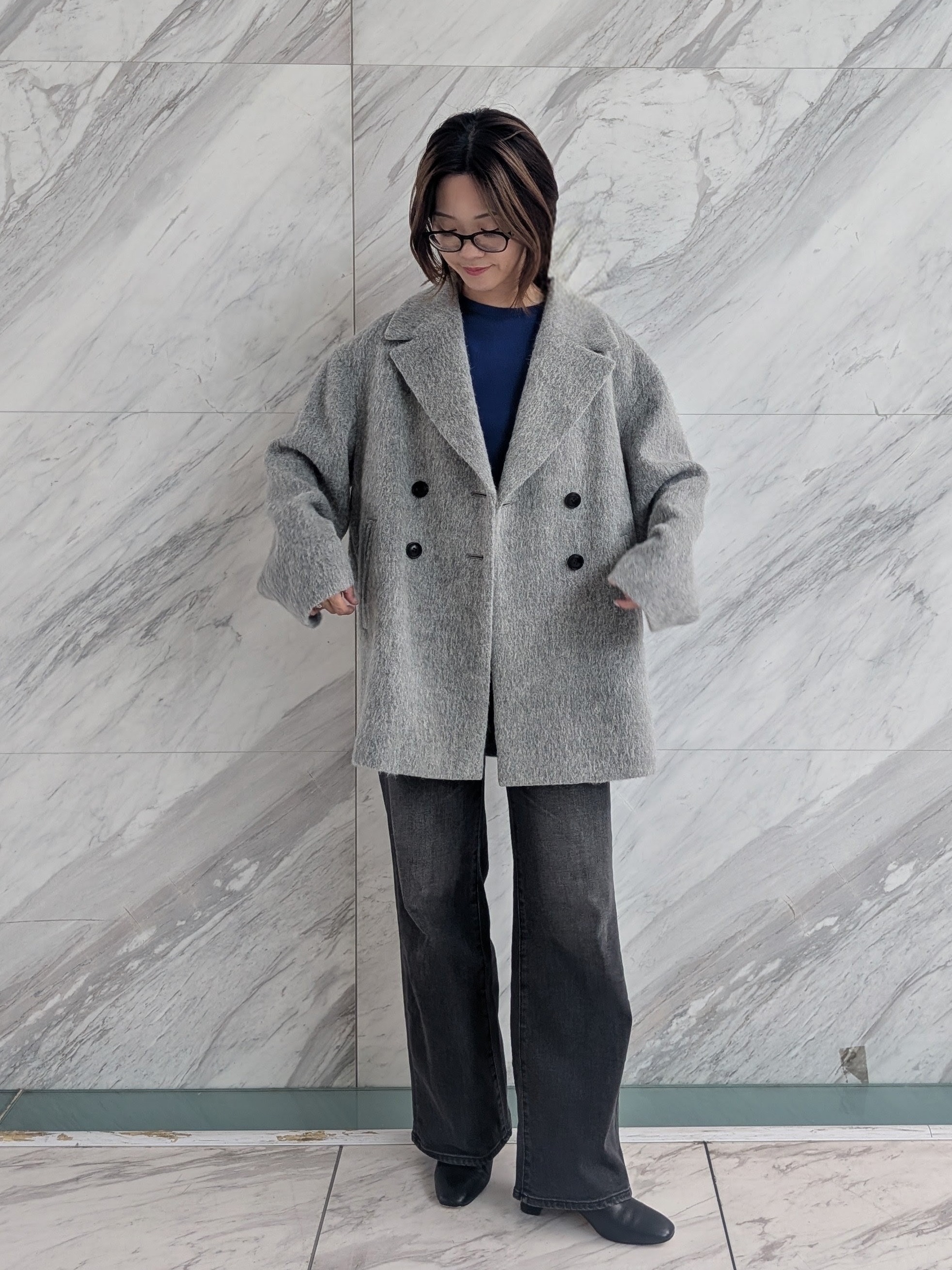 Aさんの「UNTITLED｜【古畑星夏さん着用/日本製／本革】スクエアバックルナローベルト」を使ったコーディネート