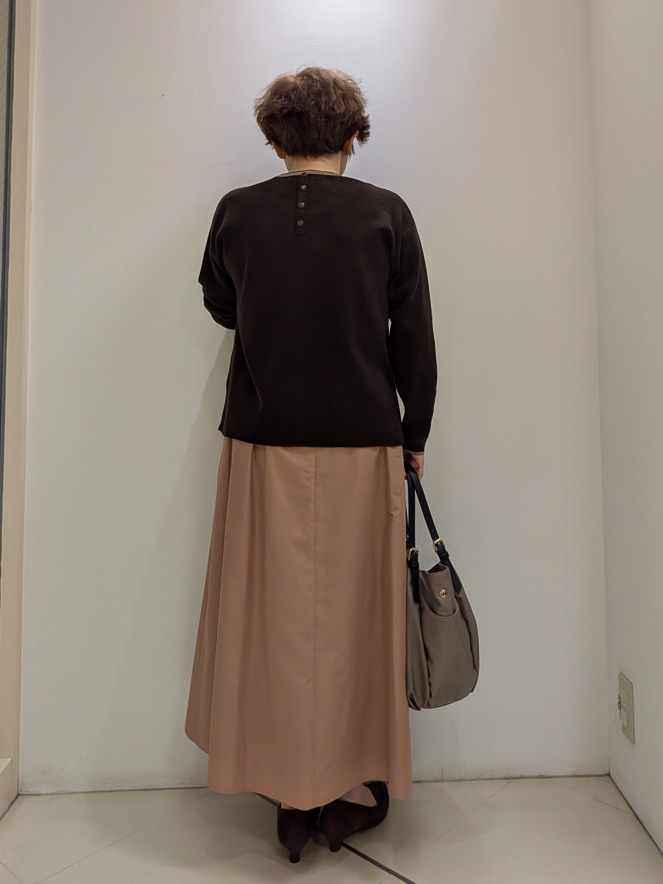 Mokoさんの「Reflect｜【セットアップ可】バイカラーハイゲージニット」を使ったコーディネート