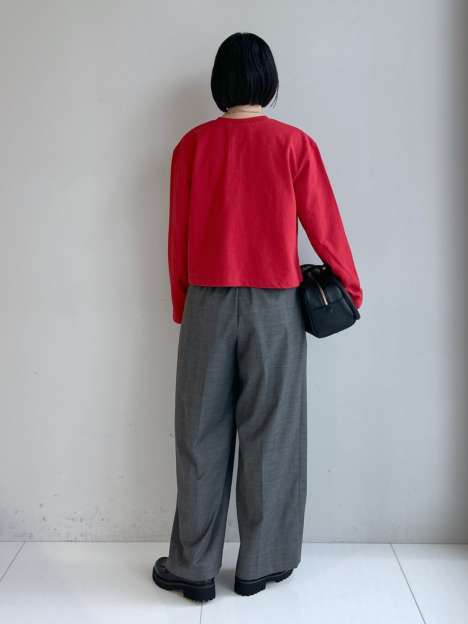 Hirokaさんの「Dessin｜リングスナップミニ裏毛カーディガン」を使ったコーディネート