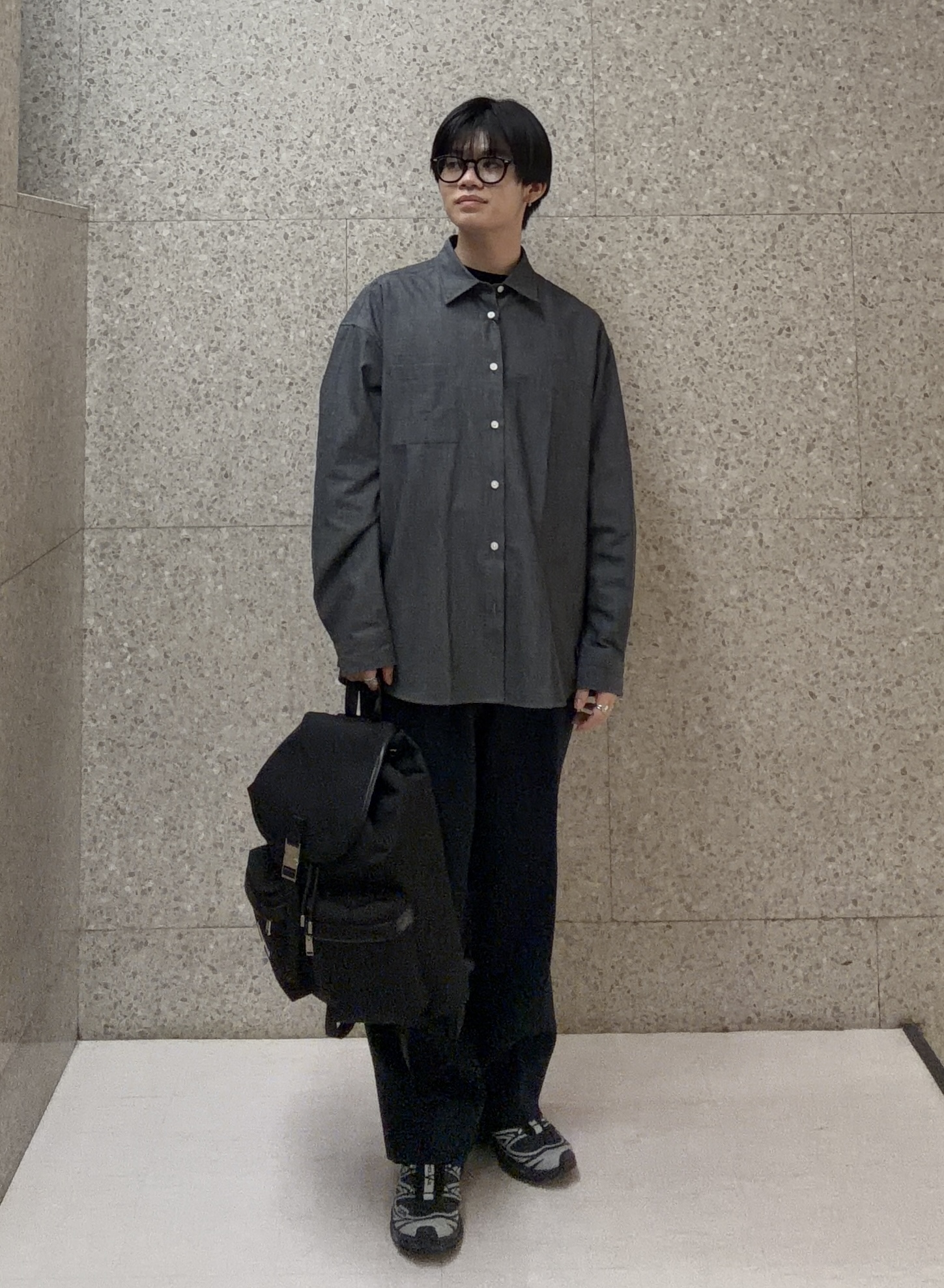 キムラさんの「TAKEO KIKUCHI｜【日本製/Sサイズ～】リラックスフィットシャツ」を使ったコーディネート