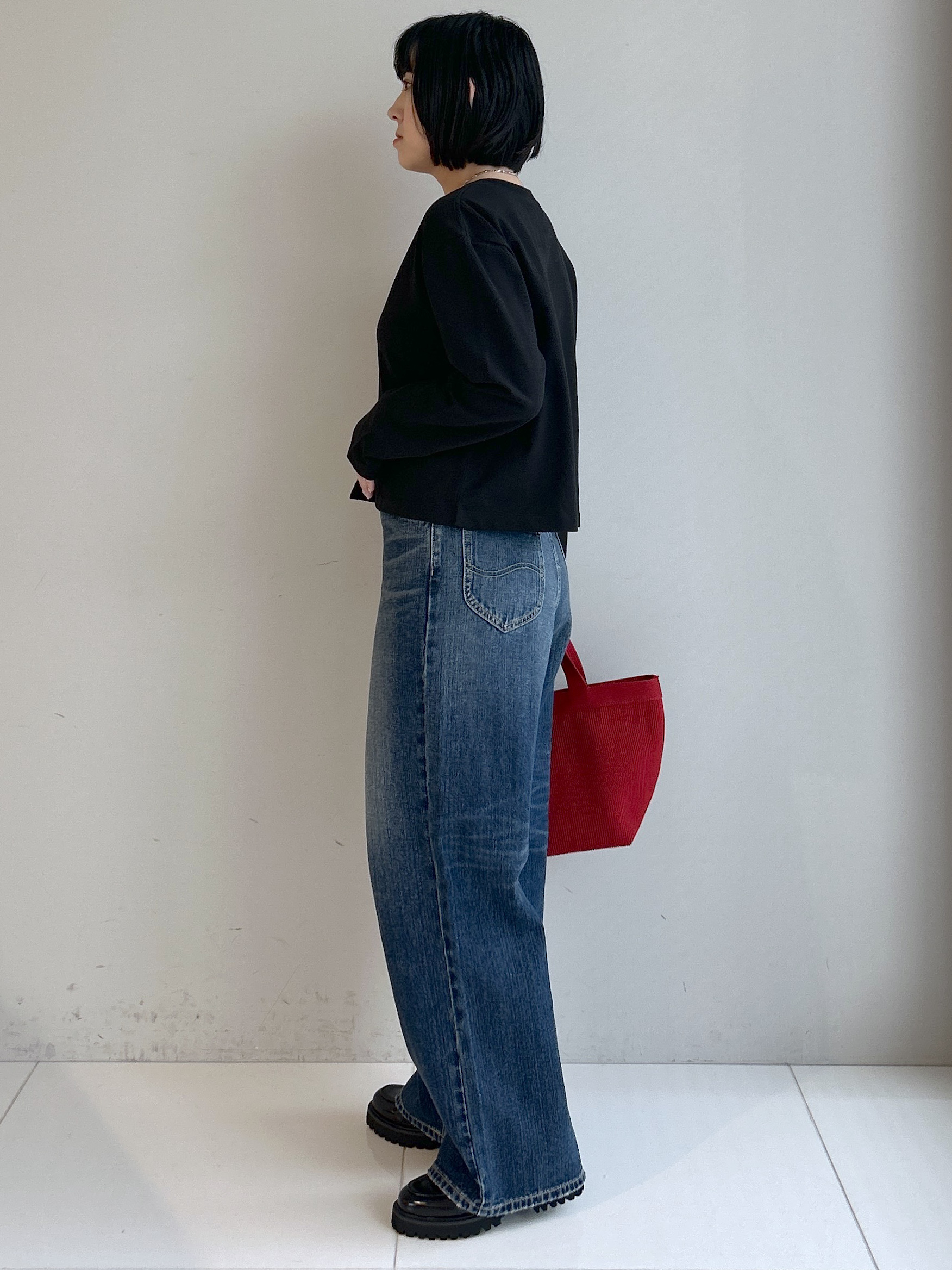 Hirokaさんの「Dessin｜リングスナップミニ裏毛カーディガン」を使ったコーディネート