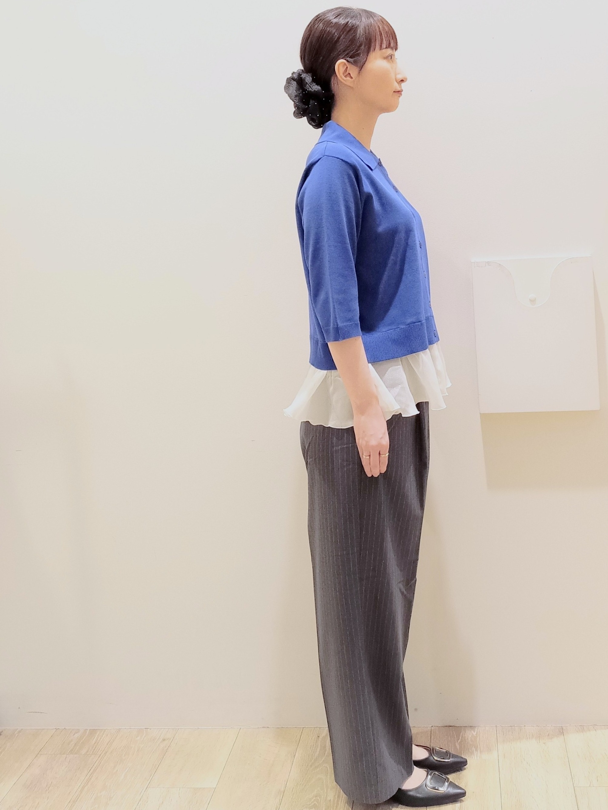 MKさんの「index｜裾シアードッキングニット【洗濯機OK】」を使ったコーディネート
