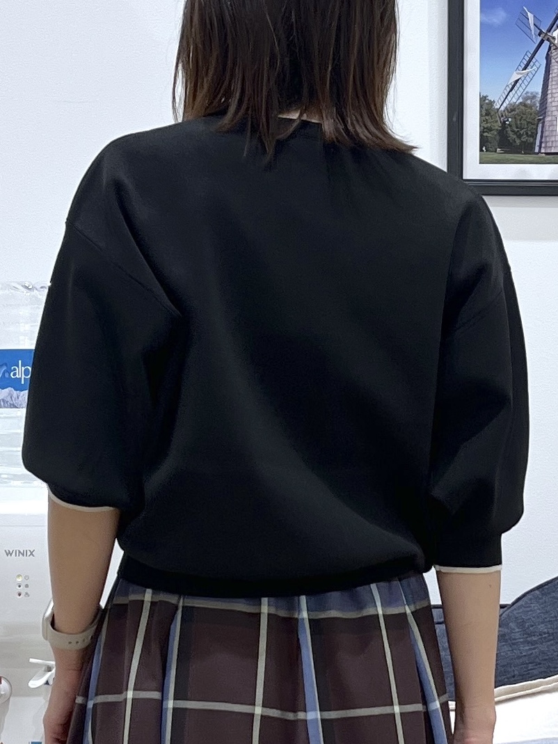 canaさんの「Dessin｜【UVカット/マシンウォッシャブル】6分袖配色ニット」を使ったコーディネート
