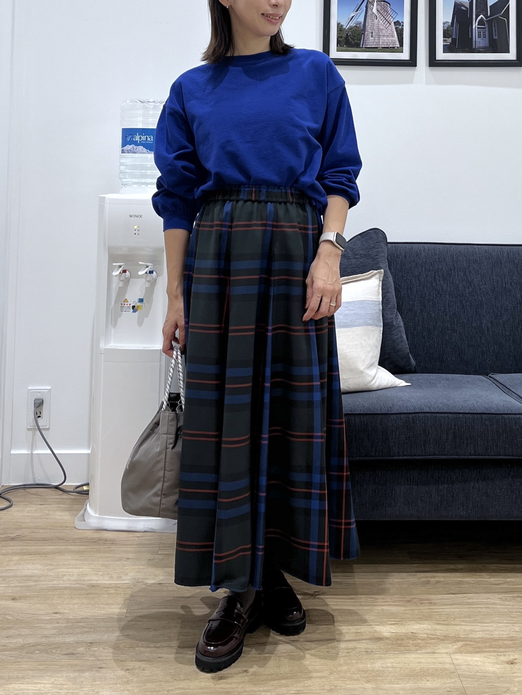 canaさんの「Dessin｜バックヘンリーカットソー長袖」を使ったコーディネート