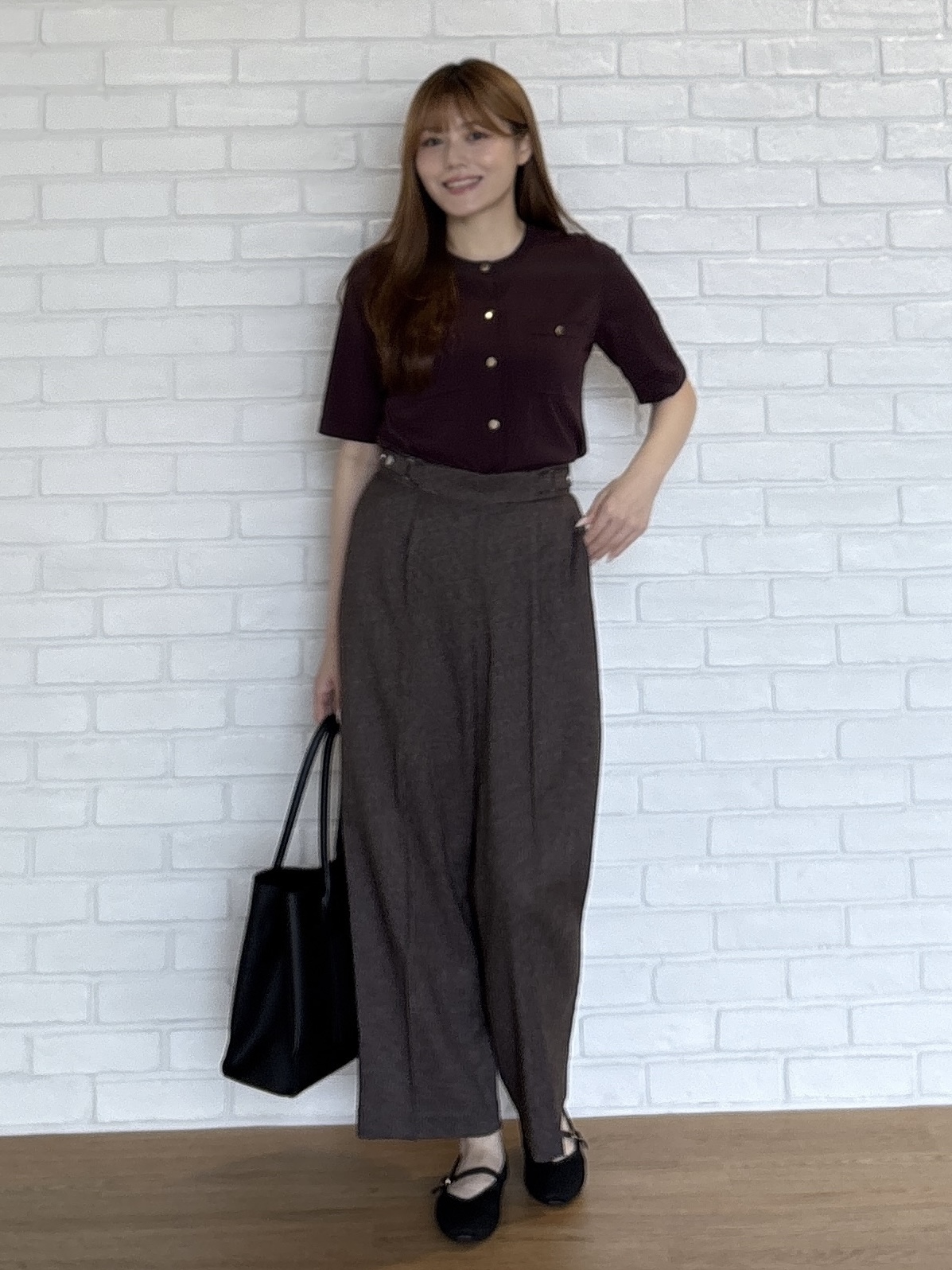 sayaさんの「grove｜【ひんやり・UV・洗濯機◎】上品コットン混カーディガン」を使ったコーディネート
