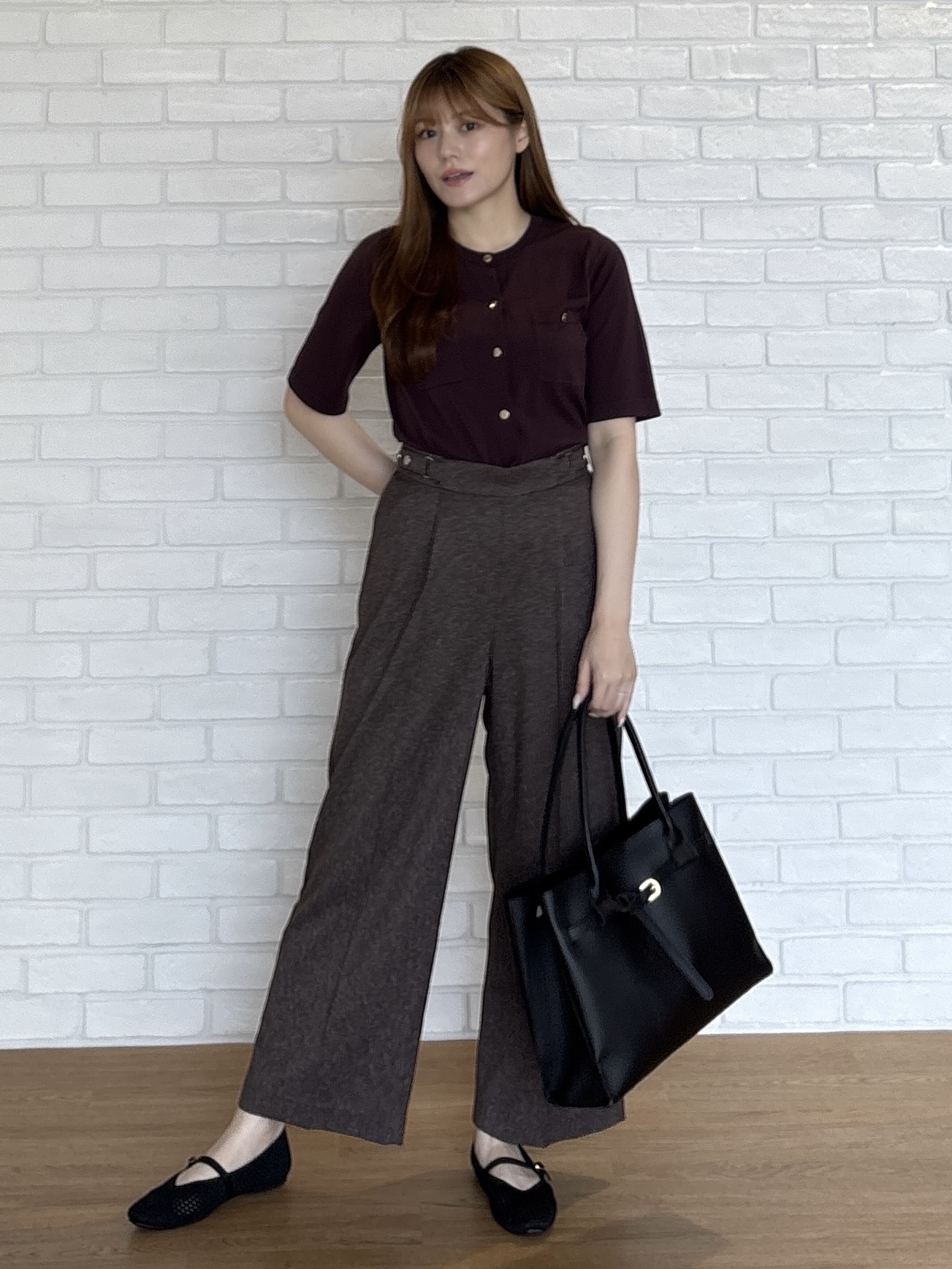 sayaさんの「grove｜【ひんやり・UV・洗濯機◎】上品コットン混カーディガン」を使ったコーディネート