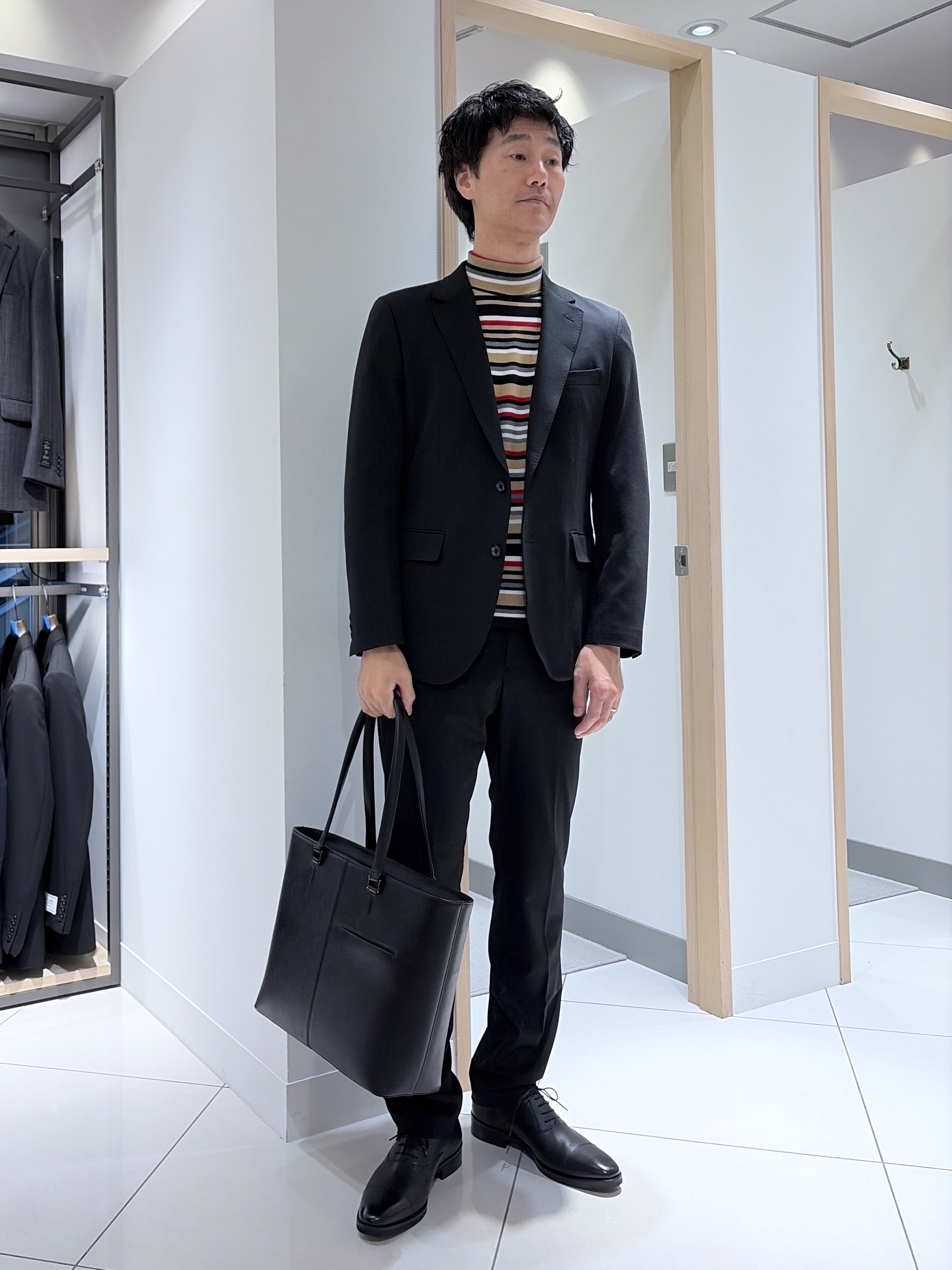 mutoさんの「TAKEO KIKUCHI｜【BOWLER HAT LABEL】CARREMANツイルジャージ　ジャケット」を使ったコーディネート