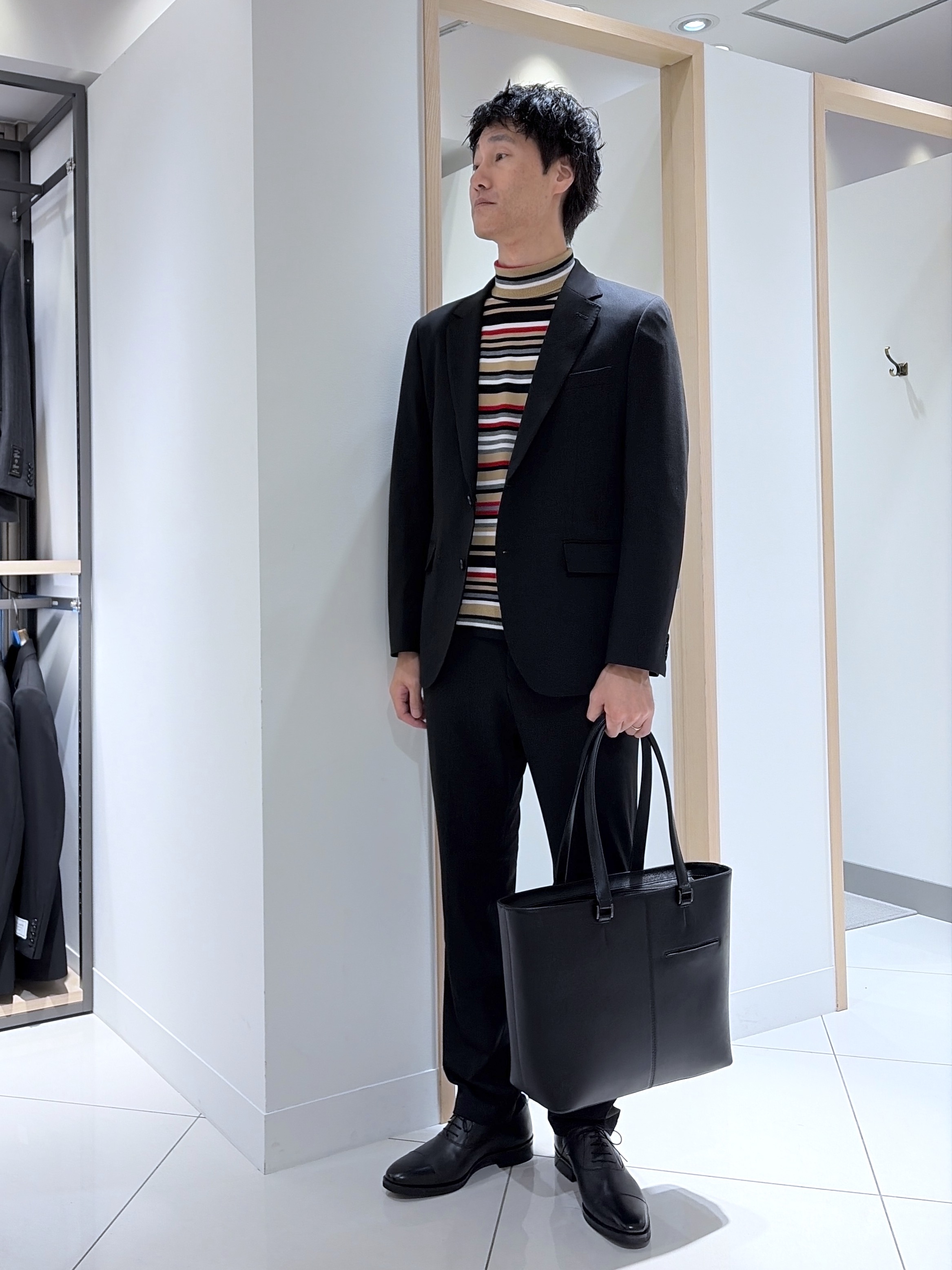 mutoさんの「TAKEO KIKUCHI｜【BOWLER HAT LABEL】CARREMANツイルジャージ　ジャケット」を使ったコーディネート