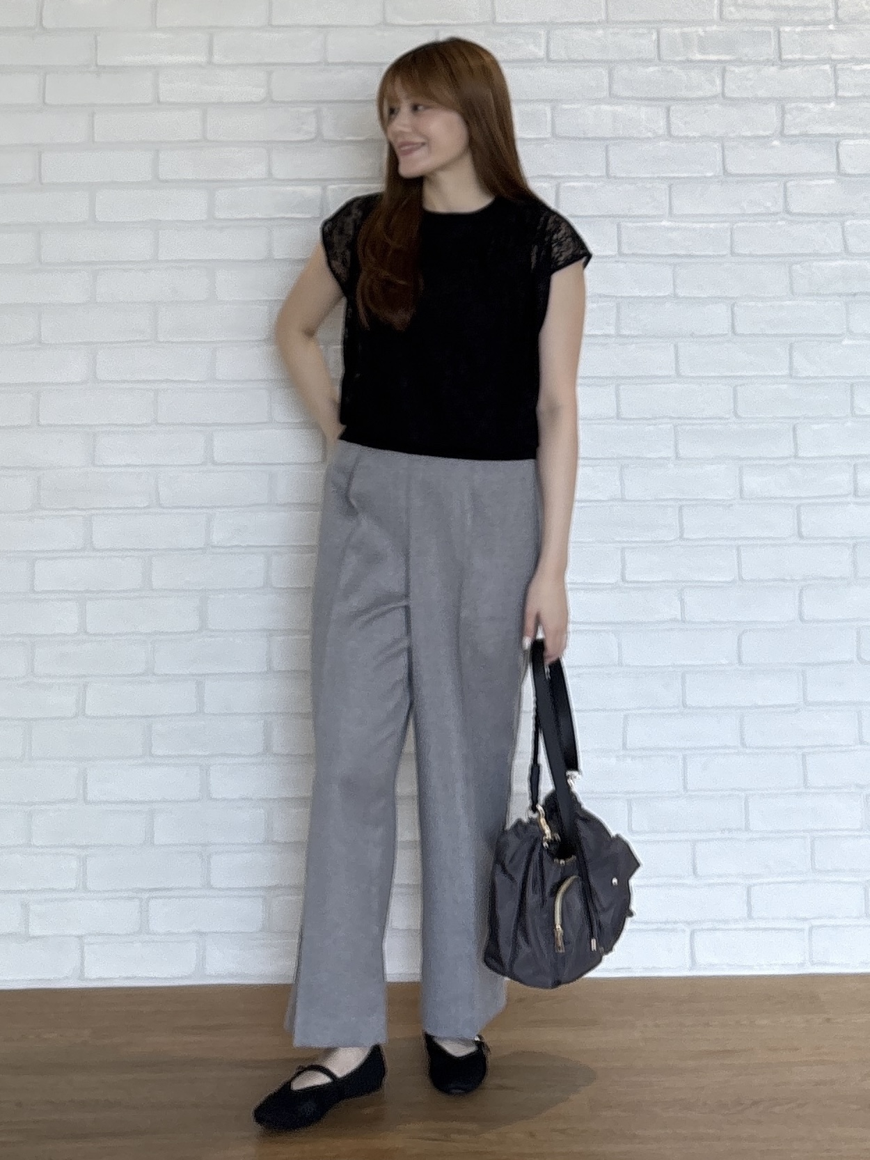sayaさんの「grove｜【肩回りカバー】一枚で叶う、レイヤードニット」を使ったコーディネート