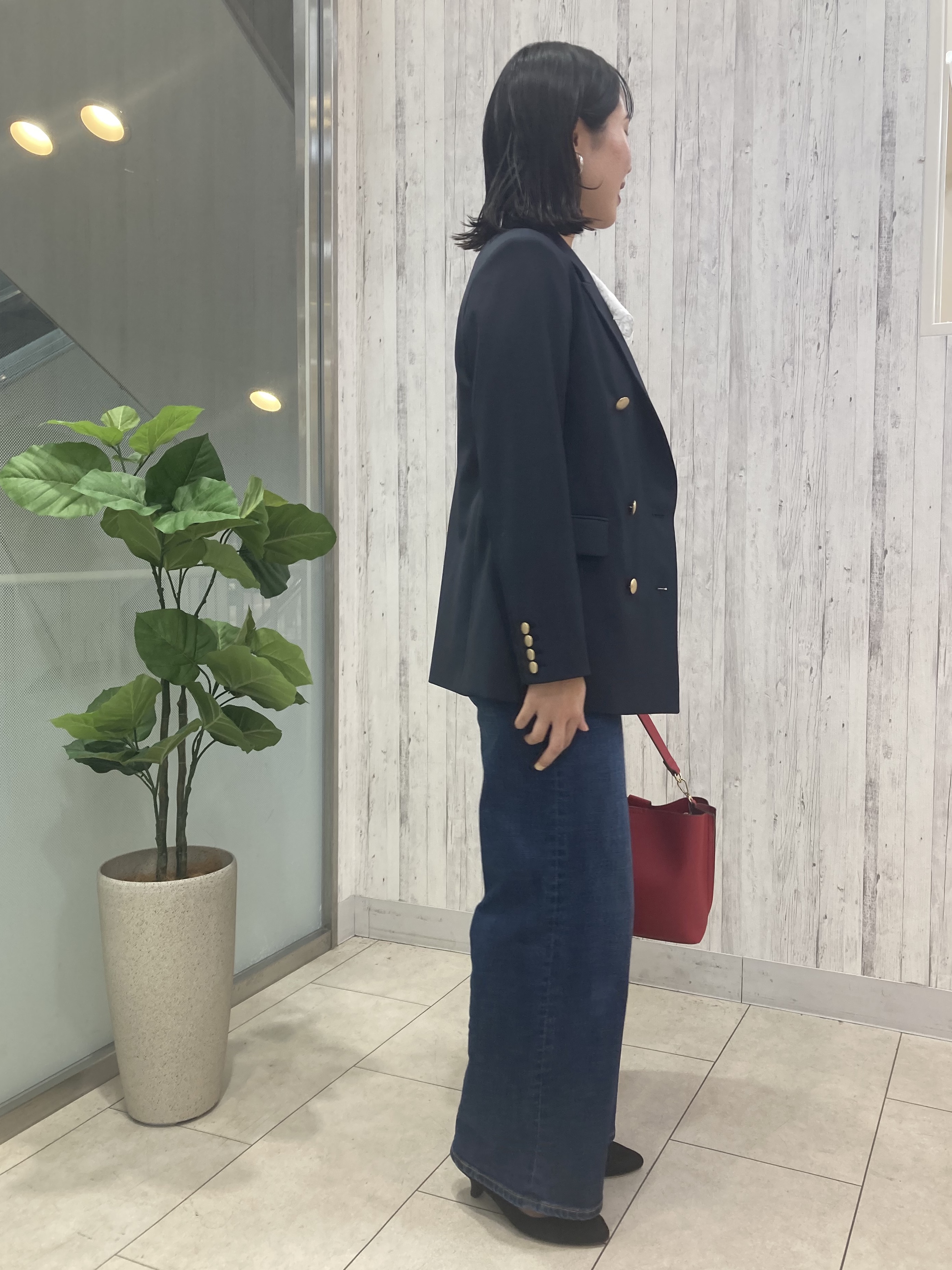 しばたさんの「Reflect｜【通勤】ダブルブレストジャケット」を使ったコーディネート